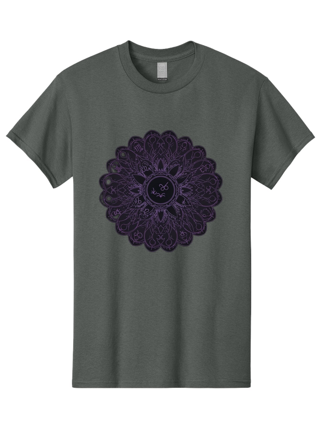 Cancer-Astrology-Symbol-Mandala Men'S Graphic Tee, 100% Cotton, Comfortable Casual Summer Wear, Machine Washable, Zodiac Mandala, Cancer Symbol, Intricate Design, Astrology Art, Mystical Patterns, Symbolic Representation, Cancer Horoscope Bae142 3
