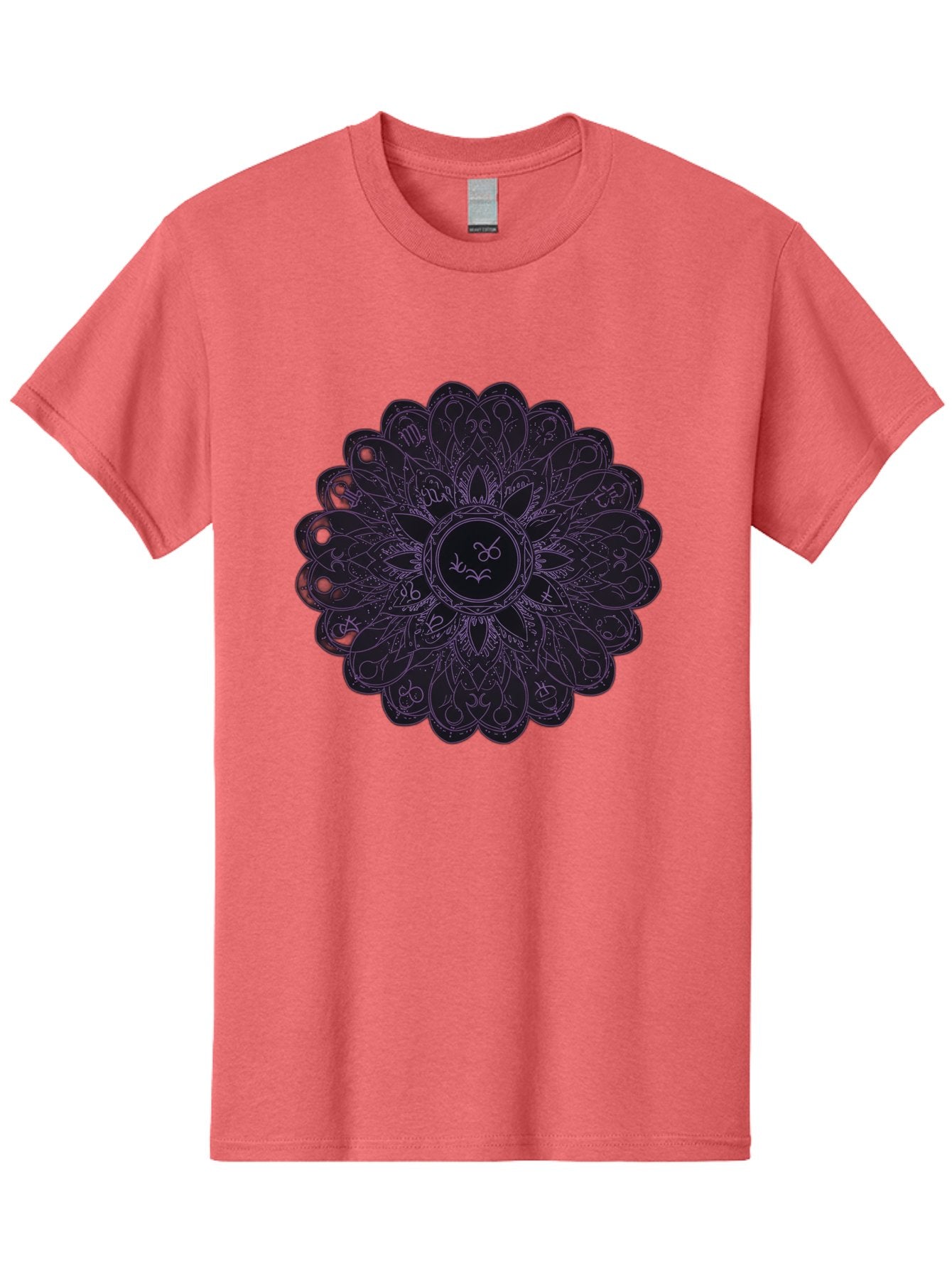 Cancer-Astrology-Symbol-Mandala Men'S Graphic Tee, 100% Cotton, Comfortable Casual Summer Wear, Machine Washable, Zodiac Mandala, Cancer Symbol, Intricate Design, Astrology Art, Mystical Patterns, Symbolic Representation, Cancer Horoscope Bae142 10