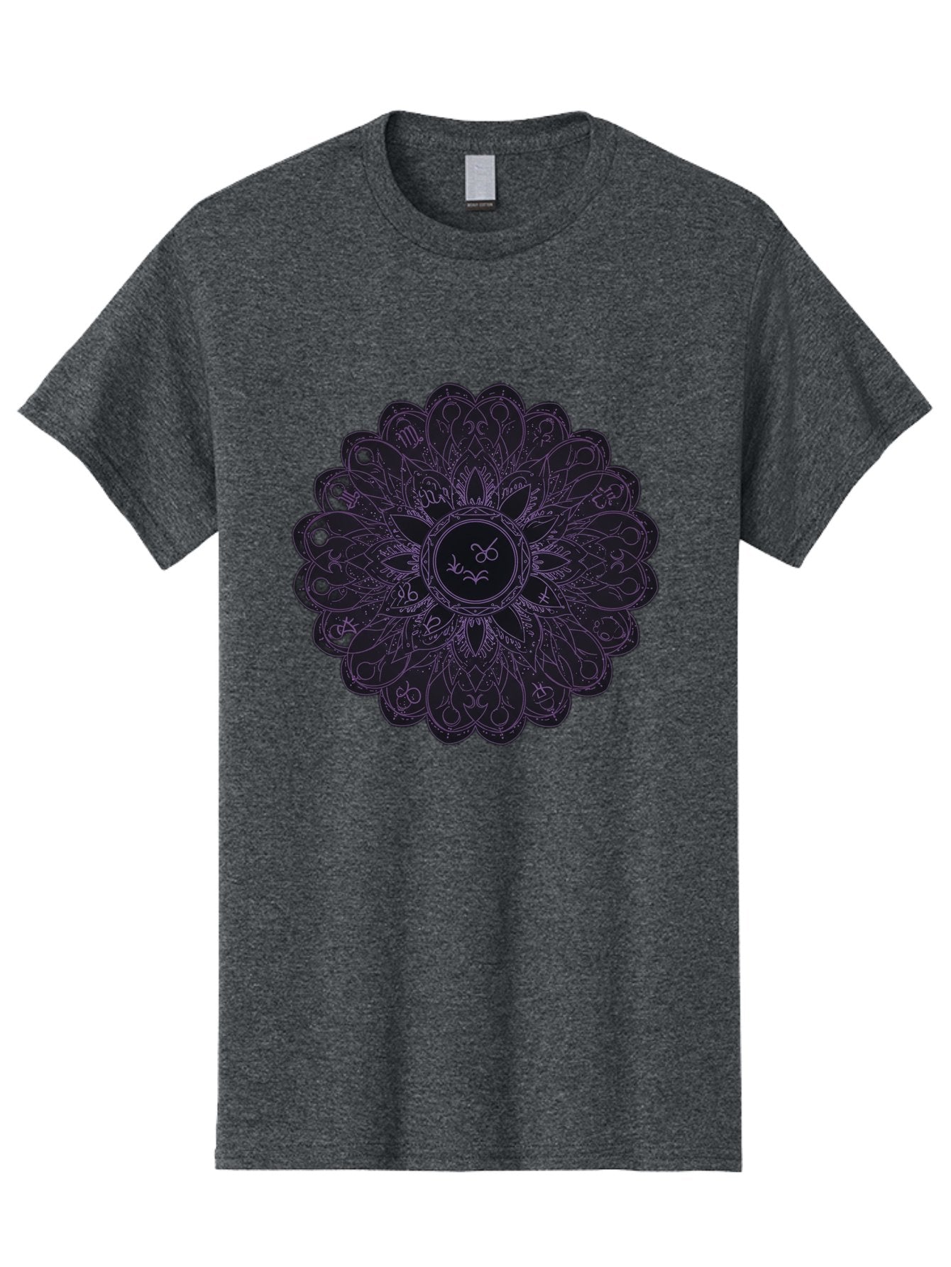 Cancer-Astrology-Symbol-Mandala Men'S Graphic Tee, 100% Cotton, Comfortable Casual Summer Wear, Machine Washable, Zodiac Mandala, Cancer Symbol, Intricate Design, Astrology Art, Mystical Patterns, Symbolic Representation, Cancer Horoscope Bae142 12