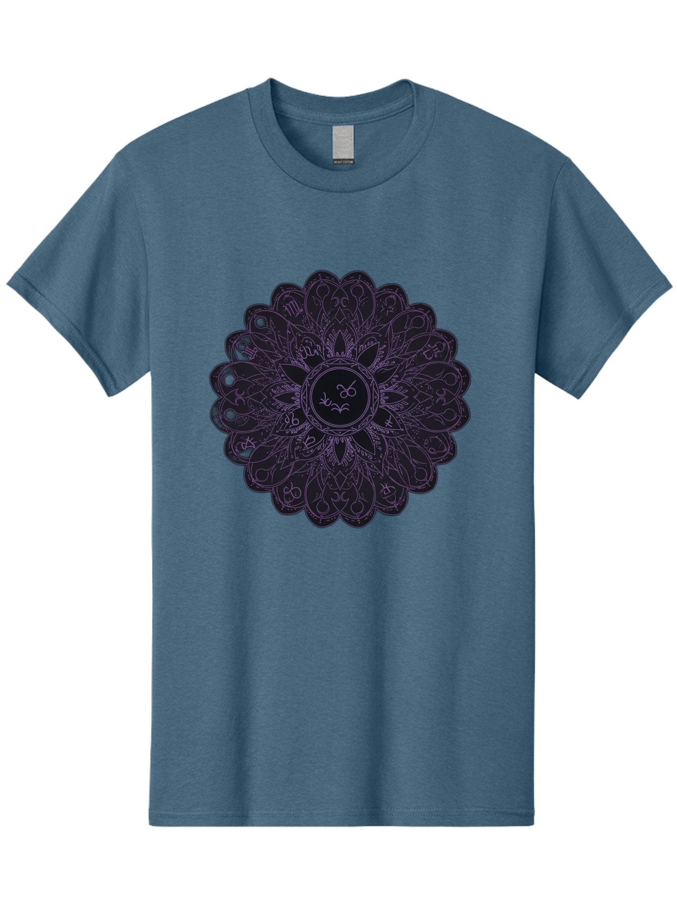 Cancer-Astrology-Symbol-Mandala Men'S Graphic Tee, 100% Cotton, Comfortable Casual Summer Wear, Machine Washable, Zodiac Mandala, Cancer Symbol, Intricate Design, Astrology Art, Mystical Patterns, Symbolic Representation, Cancer Horoscope Bae142 15