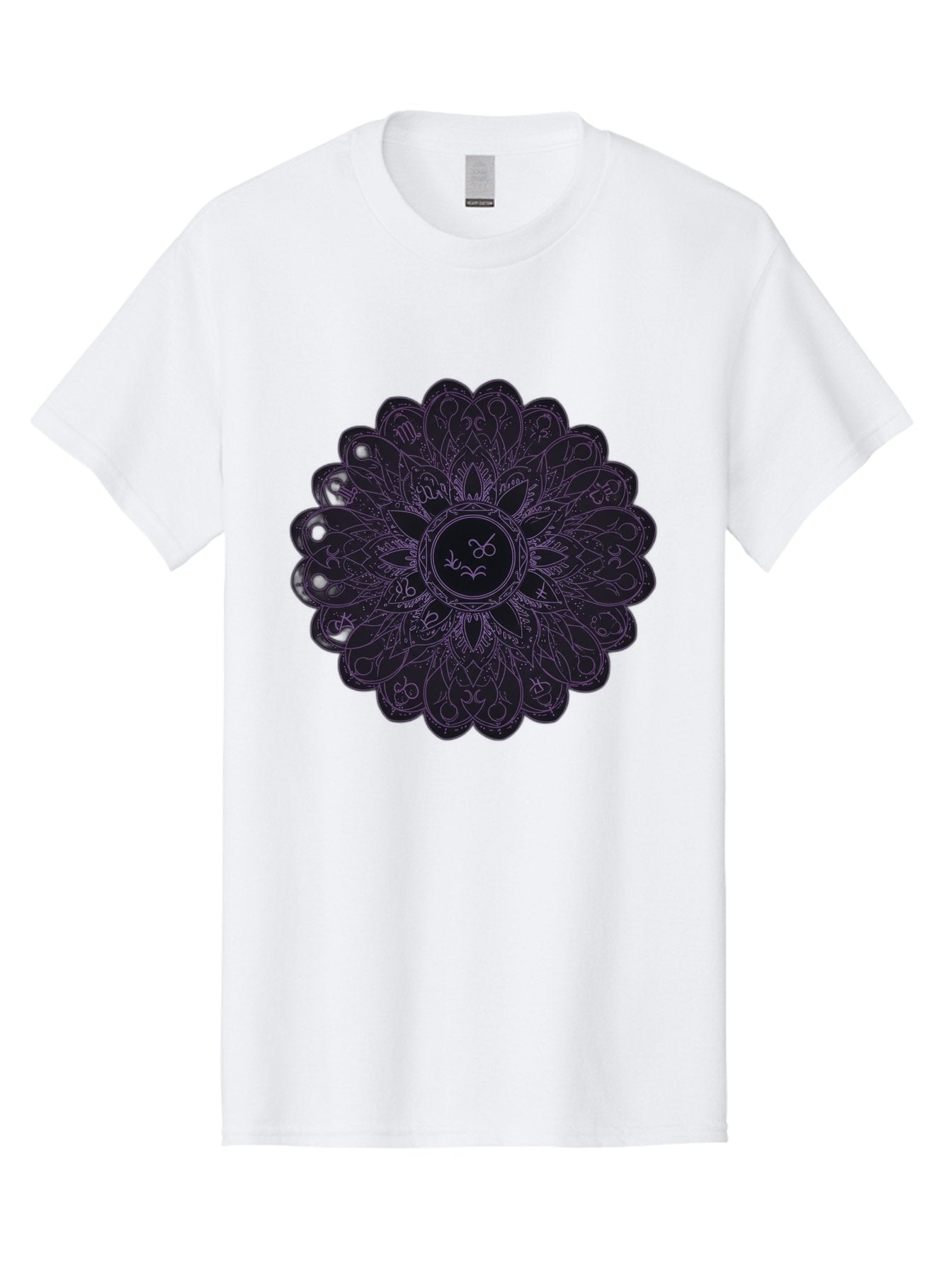 Cancer-Astrology-Symbol-Mandala Men'S Graphic Tee, 100% Cotton, Comfortable Casual Summer Wear, Machine Washable, Zodiac Mandala, Cancer Symbol, Intricate Design, Astrology Art, Mystical Patterns, Symbolic Representation, Cancer Horoscope Bae142 11