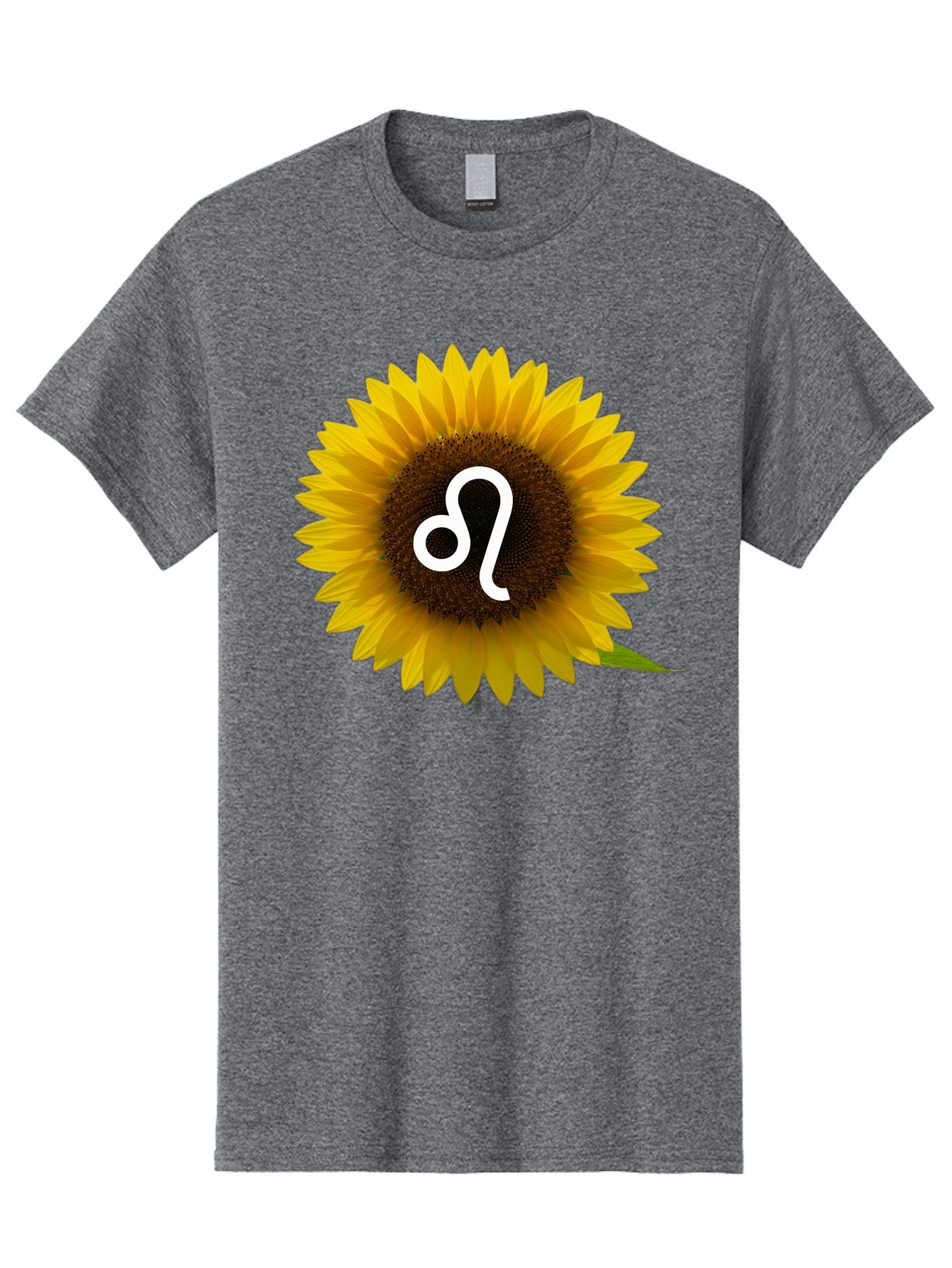 Cancer-Zodiac-Symbol-Sunflower Men'S Graphic Tee, 100% Cotton, Comfortable Casual Summer Wear, Machine Washable, Sunflower With Leo Zodiac Symbol, Astrology Sign, Horoscope, Floral Representation, Vibrant Yellow Petals, Symbolic Astrology, Bae143 9