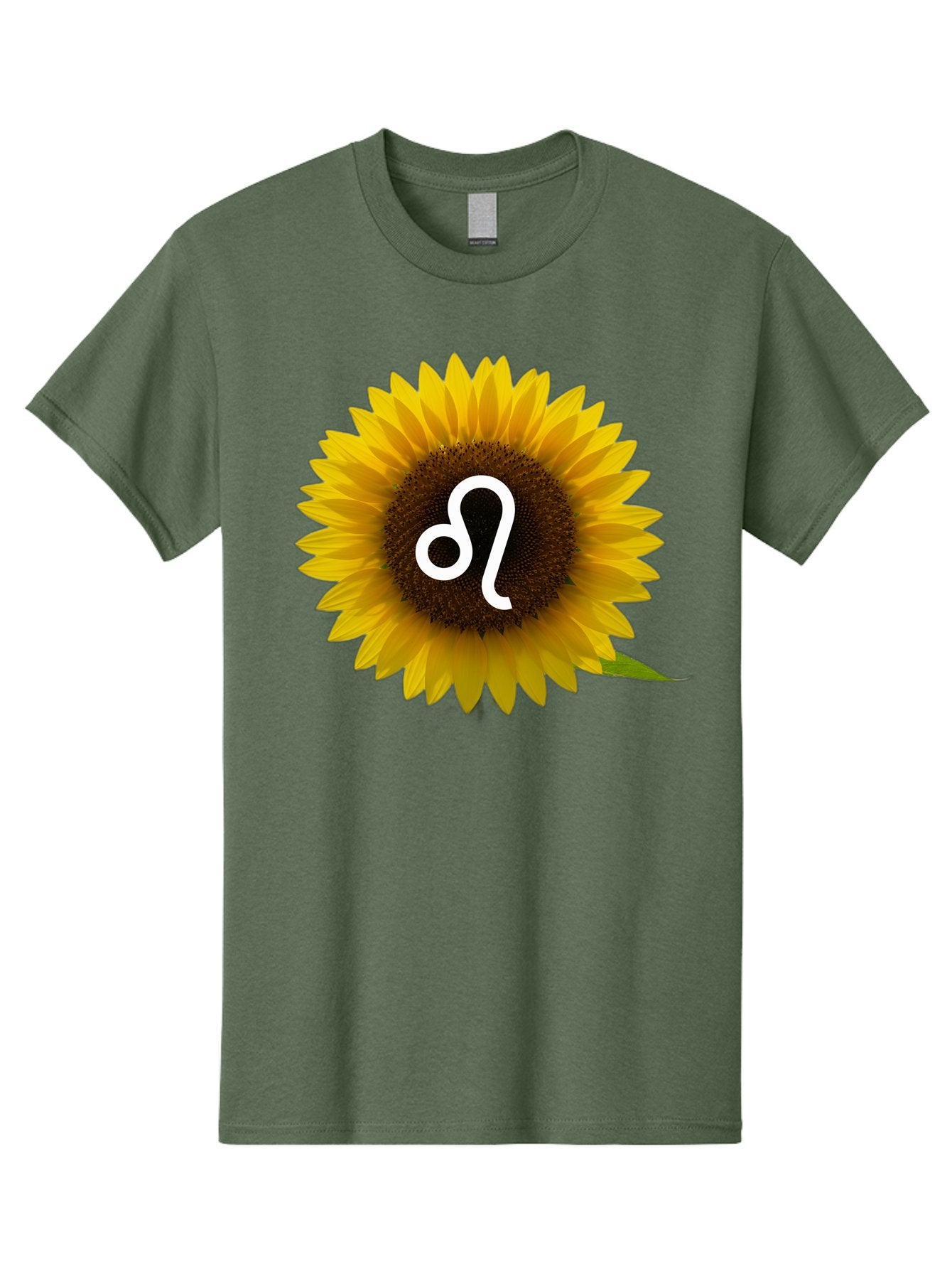Cancer-Zodiac-Symbol-Sunflower Men'S Graphic Tee, 100% Cotton, Comfortable Casual Summer Wear, Machine Washable, Sunflower With Leo Zodiac Symbol, Astrology Sign, Horoscope, Floral Representation, Vibrant Yellow Petals, Symbolic Astrology, Bae143 7