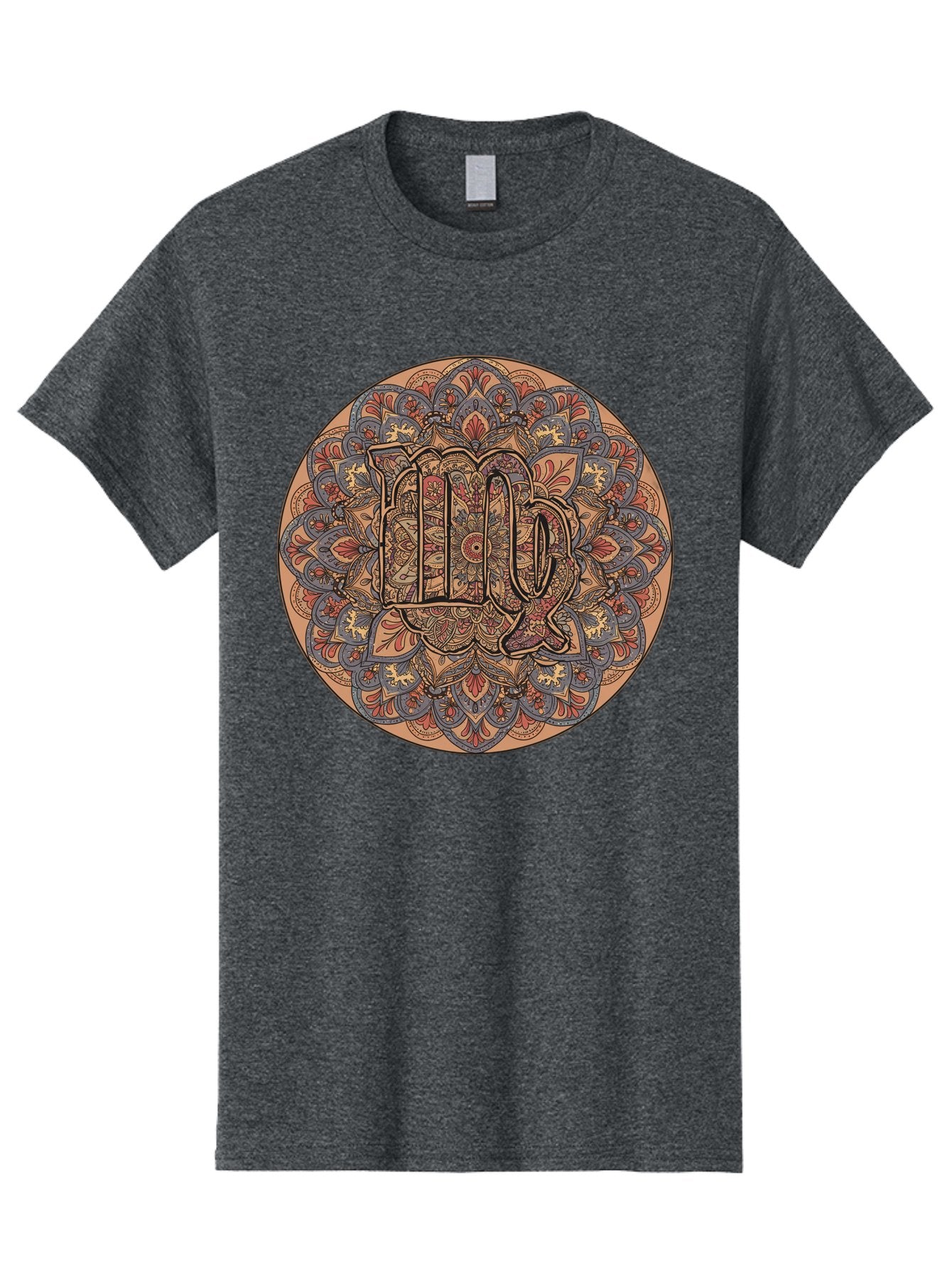 Capricorn-2 Men'S Graphic Tee, 100% Cotton, Comfortable Casual Summer Wear, Machine Washable, Capricorn Zodiac Sign, Intricate Mandala Design, Symbol Of Ambition, Earthy Tones, Mystical Patterns, Astrology Art, Spiritual Symbolism, Bae145 9