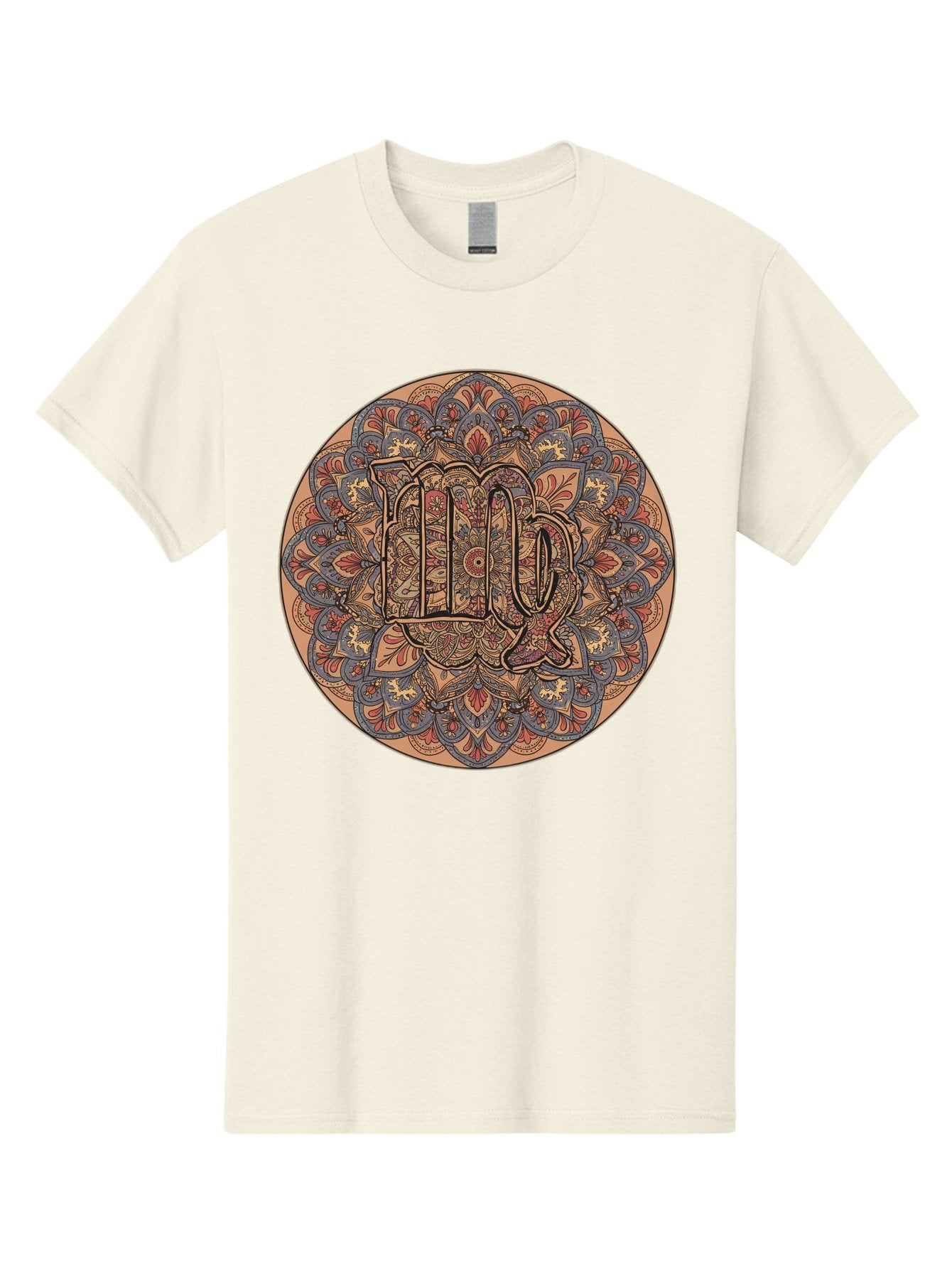 Capricorn-2 Men'S Graphic Tee, 100% Cotton, Comfortable Casual Summer Wear, Machine Washable, Capricorn Zodiac Sign, Intricate Mandala Design, Symbol Of Ambition, Earthy Tones, Mystical Patterns, Astrology Art, Spiritual Symbolism, Bae145 11