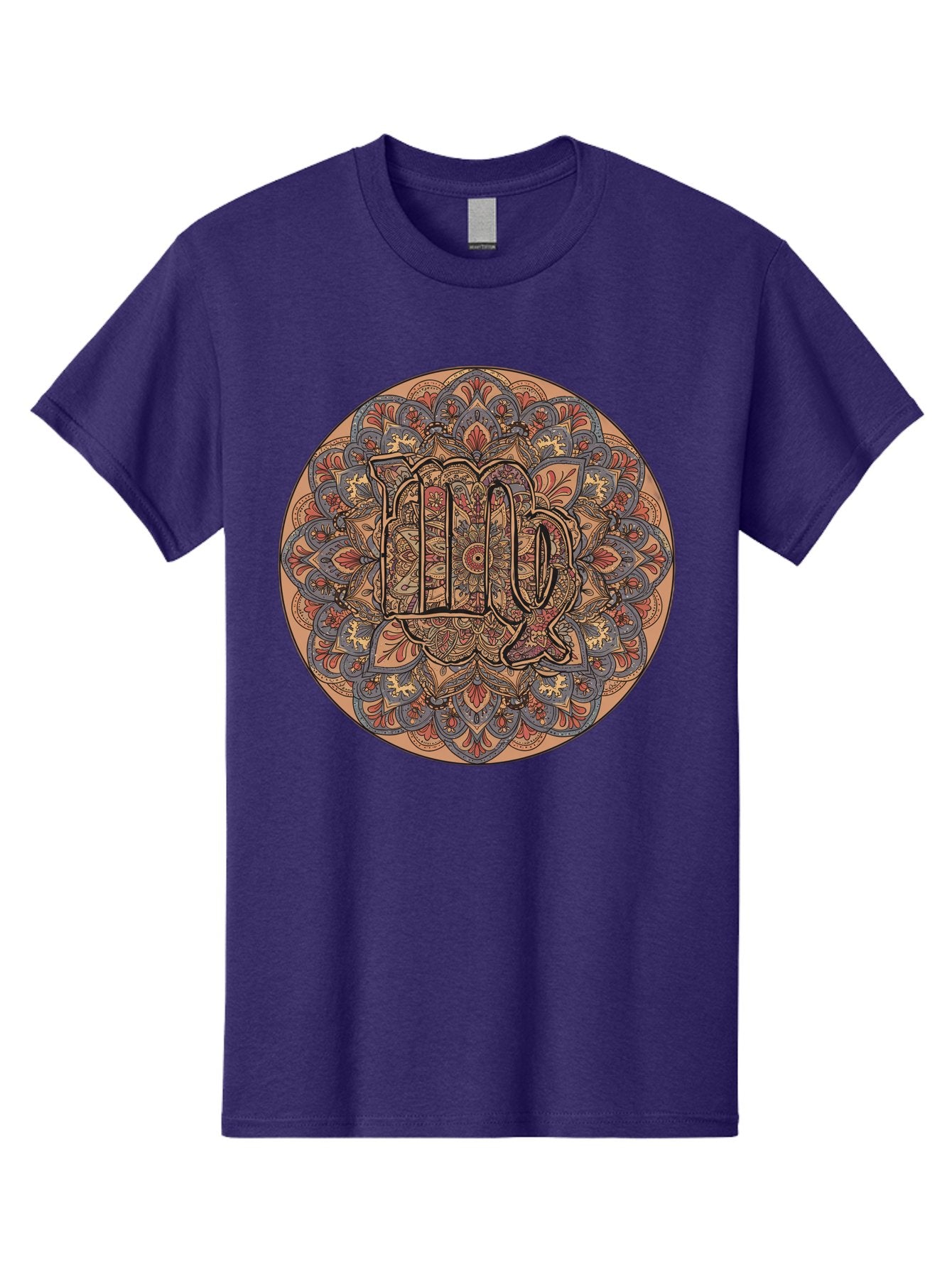 Capricorn-2 Men'S Graphic Tee, 100% Cotton, Comfortable Casual Summer Wear, Machine Washable, Capricorn Zodiac Sign, Intricate Mandala Design, Symbol Of Ambition, Earthy Tones, Mystical Patterns, Astrology Art, Spiritual Symbolism, Bae145 15