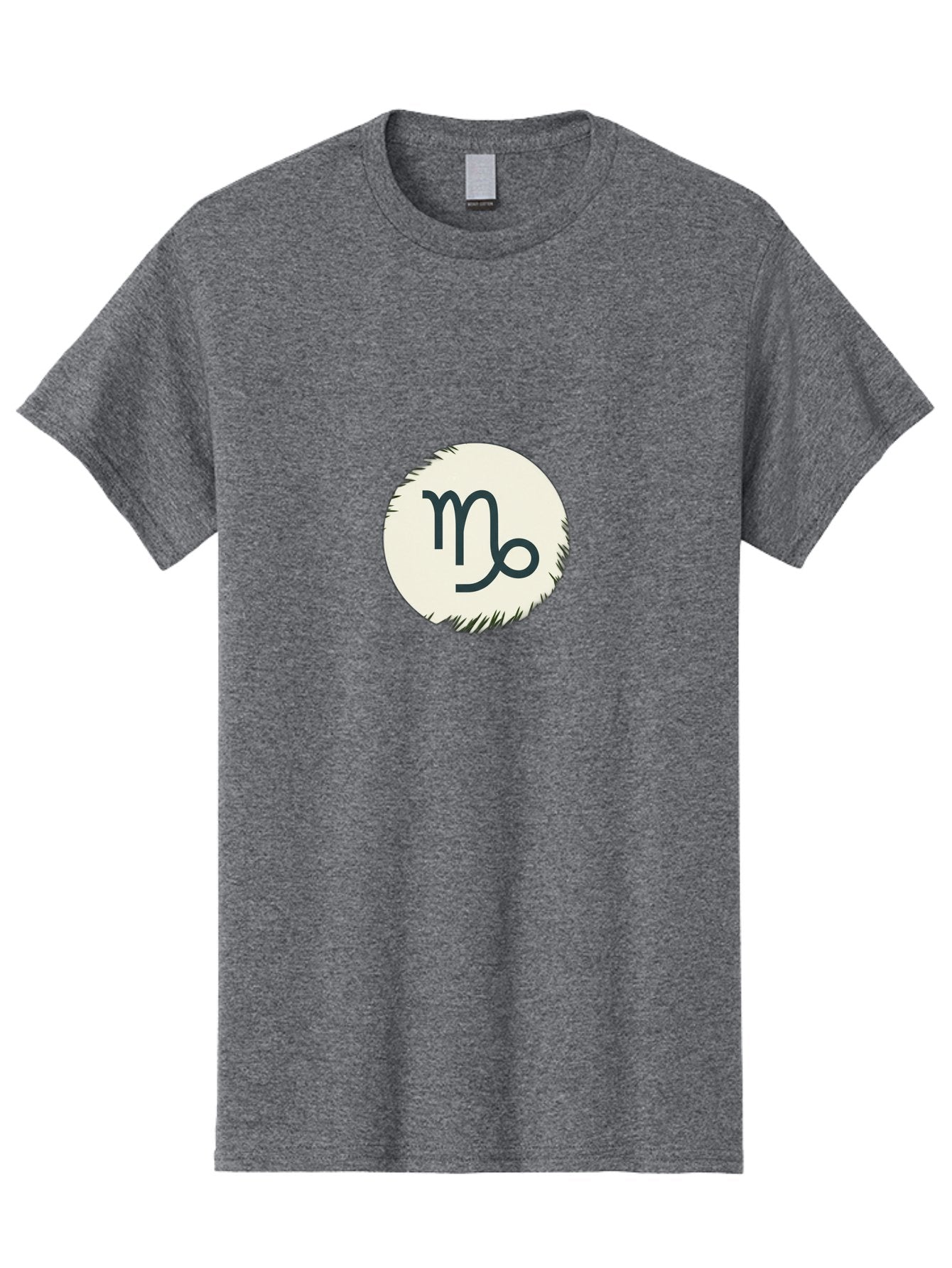 Capricorn-Symbol Men'S Graphic Tee, 100% Cotton, Comfortable Casual Summer Wear, Machine Washable, Capricorn Symbol, Zodiac Sign, Astrology, Star Sign, Horoscope, Mystical Symbols, Esoteric Art, Zodiac Wheel, Mystical Themes Bae147 4