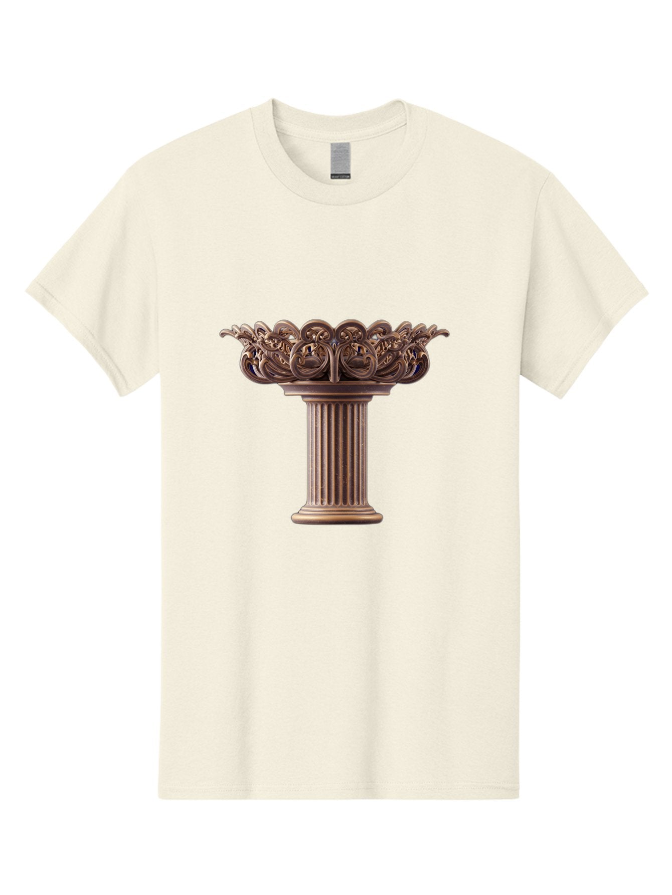 Corinthian-Column-Capital Men'S Graphic Tee, 100% Cotton, Comfortable Casual Summer Wear, Machine Washable, Corinthian Column, Ornate Capital, Classical Architecture, Luxurious Decor, Vintage Design, Antique Finish, Architectural Detail Bae157 6