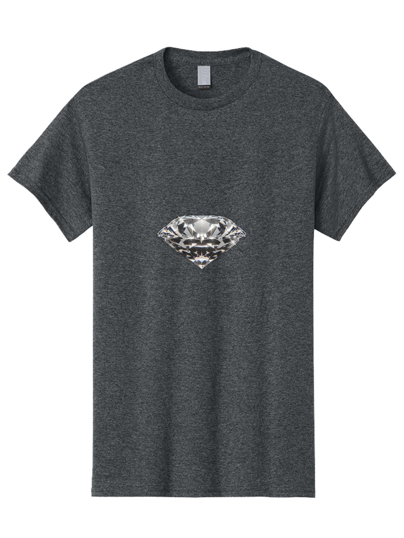 Diamond Men'S Graphic Tee, 100% Cotton, Comfortable Casual Summer Wear, Machine Washable, Diamond, Luxury Jewelry, Precious Stone, Sparkling Gem, Brilliant Cut, Crystal Clear, Radiant Shine, Elegant Design Bae174 4