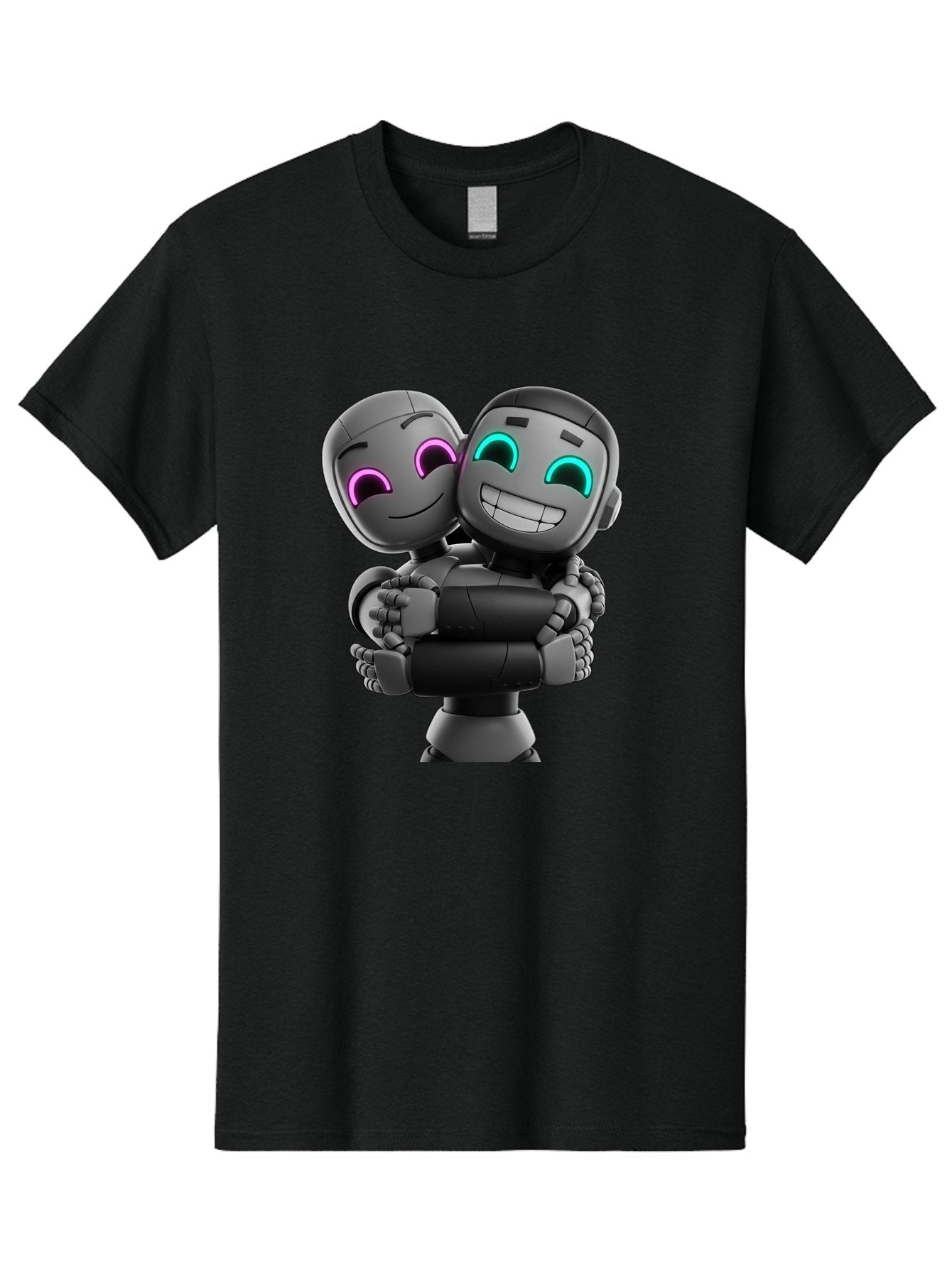 Gemini Men'S Graphic Tee, 100% Cotton, Comfortable Casual Summer Wear, Machine Washable, Ai Robots, Robot Friendship, Digital Companions, Futuristic Technology, Robotic Love, Innovative Design, Artificial Intelligence, Modern Robotics, Bae187 12