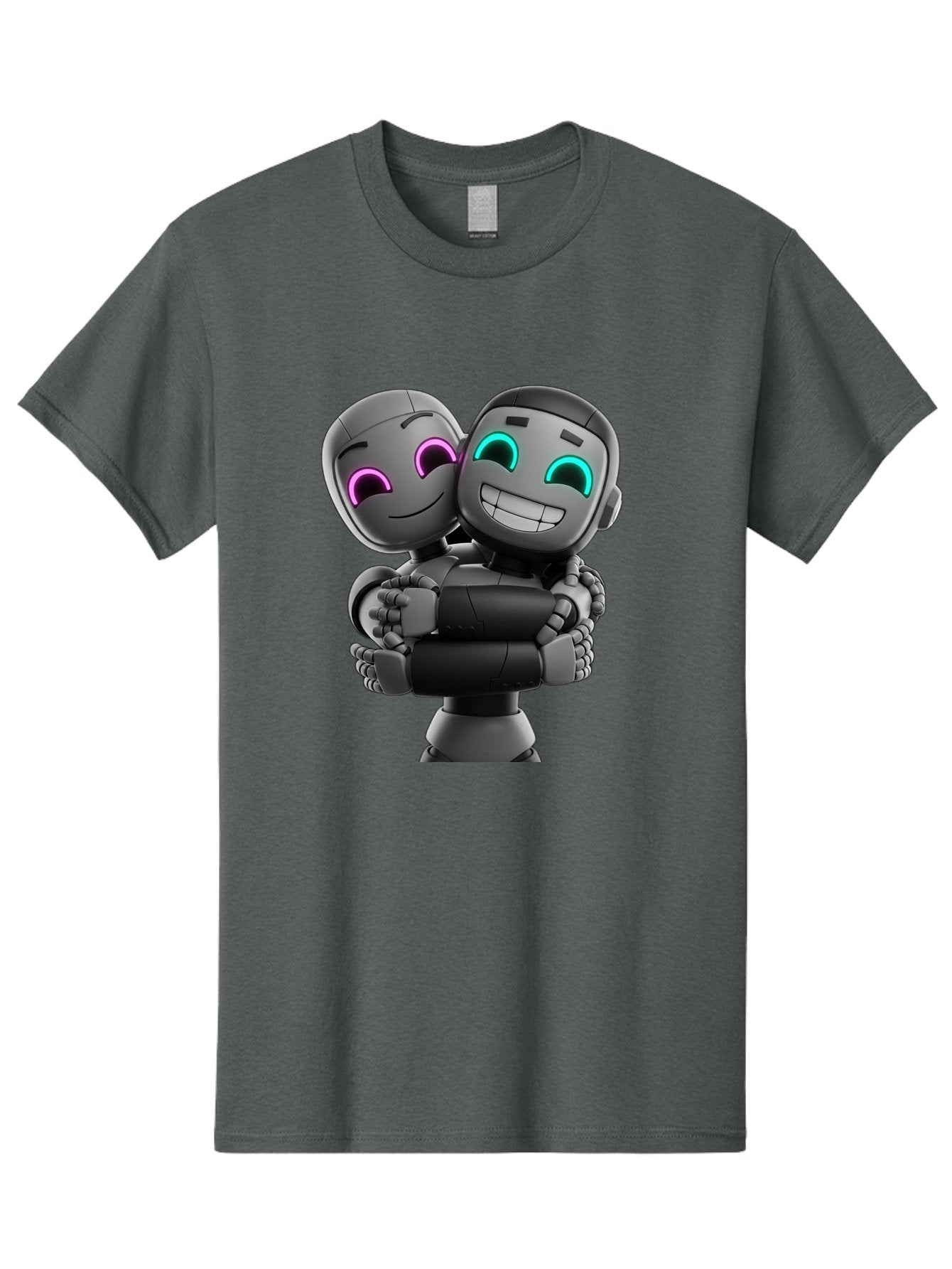 Gemini Men'S Graphic Tee, 100% Cotton, Comfortable Casual Summer Wear, Machine Washable, Ai Robots, Robot Friendship, Digital Companions, Futuristic Technology, Robotic Love, Innovative Design, Artificial Intelligence, Modern Robotics, Bae187 10