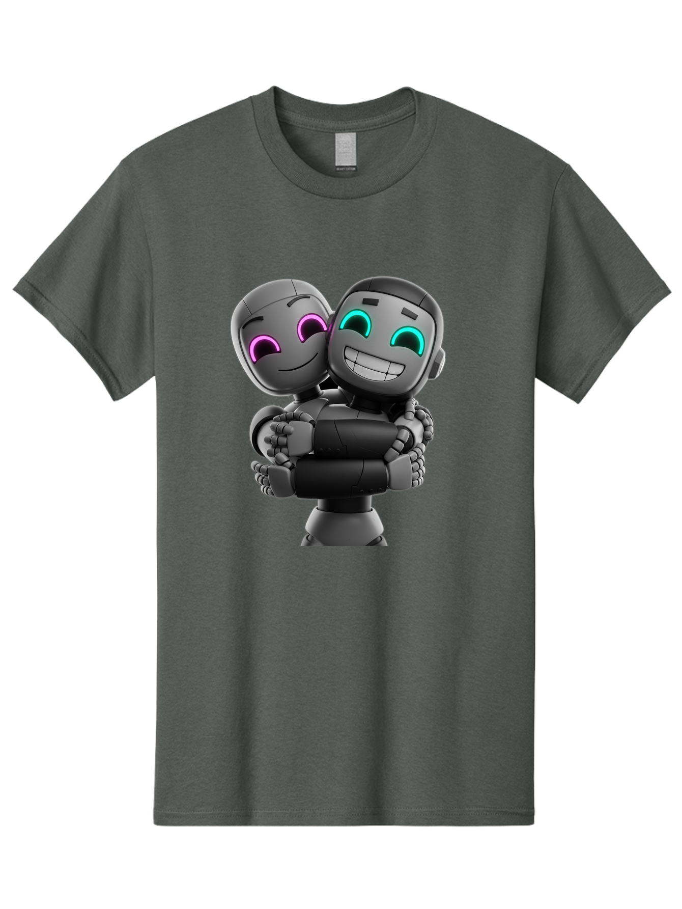 Gemini Men'S Graphic Tee, 100% Cotton, Comfortable Casual Summer Wear, Machine Washable, Ai Robots, Robot Friendship, Digital Companions, Futuristic Technology, Robotic Love, Innovative Design, Artificial Intelligence, Modern Robotics, Bae187 14