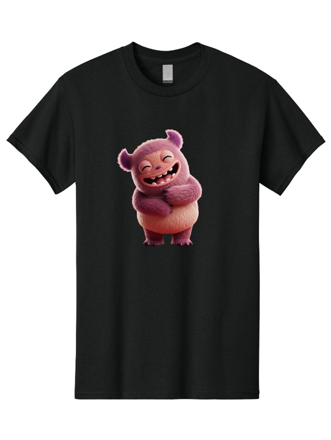 Grumps-Monster Men'S Graphic Tee, 100% Cotton, Comfortable Casual Summer Wear, Machine Washable, Happy Monster, Cartoon Character, Purple Creature, Smiling Face, Embracing Self, Funny Creature, Adorable Monster, Cute Character, Bae193 6