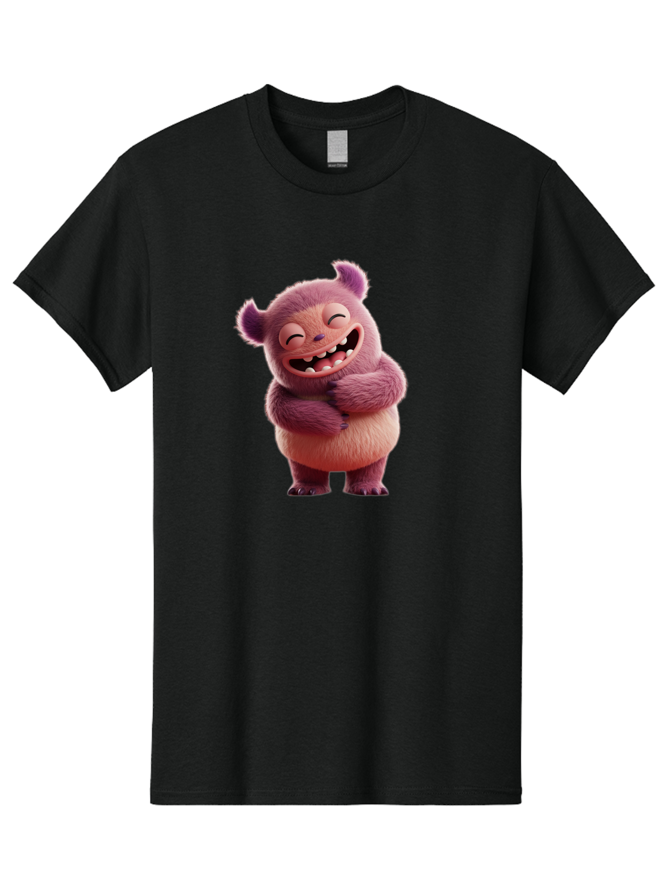 Grumps-Monster Men'S Graphic Tee, 100% Cotton, Comfortable Casual Summer Wear, Machine Washable, Happy Monster, Cartoon Character, Purple Creature, Smiling Face, Embracing Self, Funny Creature, Adorable Monster, Cute Character, Bae193 7
