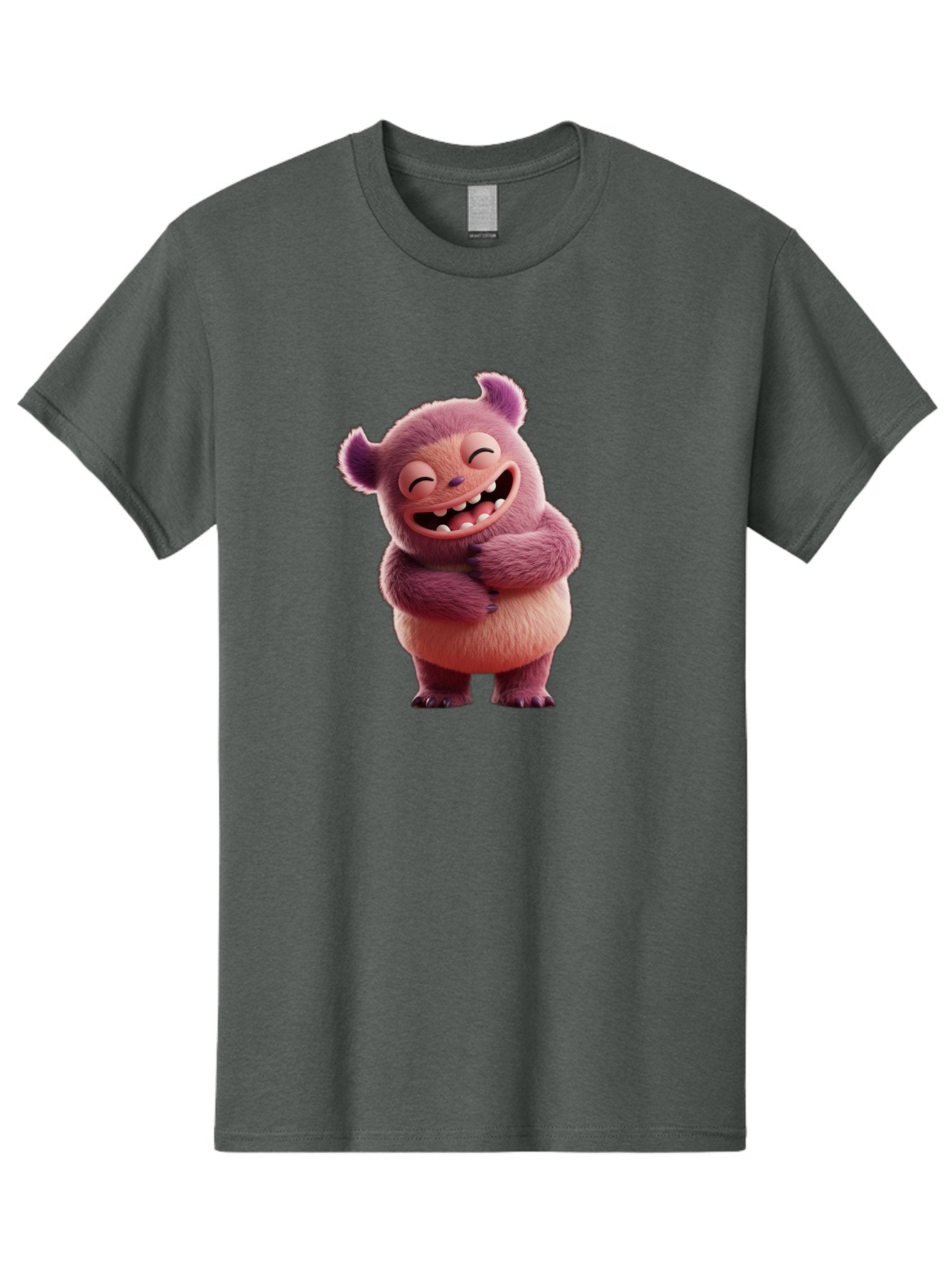 Grumps-Monster Men'S Graphic Tee, 100% Cotton, Comfortable Casual Summer Wear, Machine Washable, Happy Monster, Cartoon Character, Purple Creature, Smiling Face, Embracing Self, Funny Creature, Adorable Monster, Cute Character, Bae193 15
