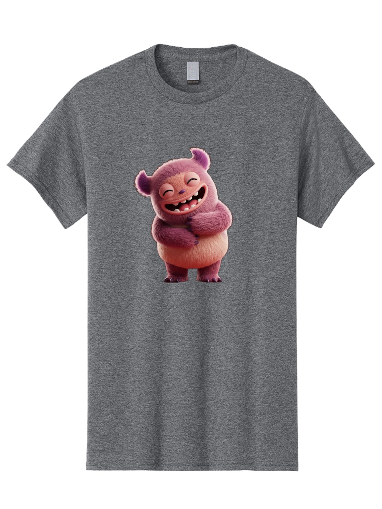 Grumps-Monster Men'S Graphic Tee, 100% Cotton, Comfortable Casual Summer Wear, Machine Washable, Happy Monster, Cartoon Character, Purple Creature, Smiling Face, Embracing Self, Funny Creature, Adorable Monster, Cute Character, Bae193 11
