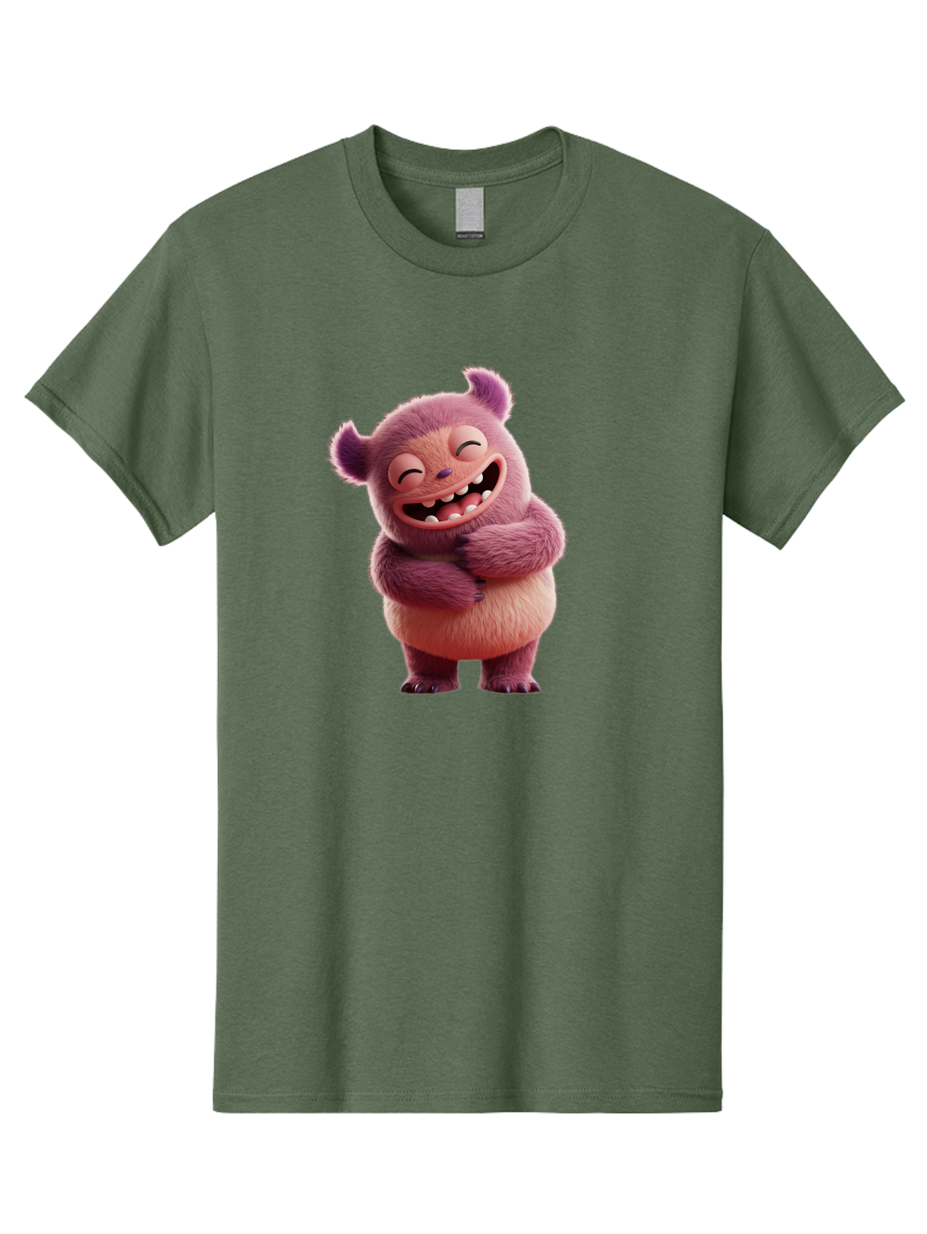 Grumps-Monster Men'S Graphic Tee, 100% Cotton, Comfortable Casual Summer Wear, Machine Washable, Happy Monster, Cartoon Character, Purple Creature, Smiling Face, Embracing Self, Funny Creature, Adorable Monster, Cute Character, Bae193 10