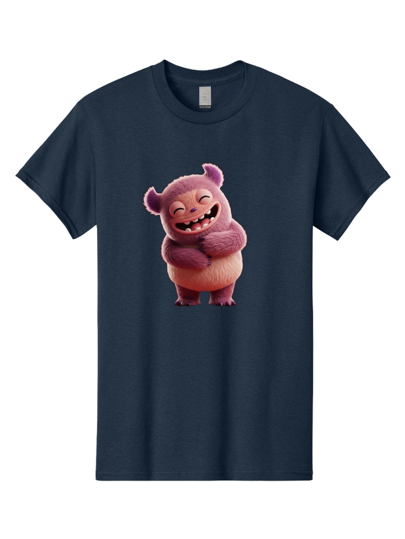 Grumps-Monster Men'S Graphic Tee, 100% Cotton, Comfortable Casual Summer Wear, Machine Washable, Happy Monster, Cartoon Character, Purple Creature, Smiling Face, Embracing Self, Funny Creature, Adorable Monster, Cute Character, Bae193 8