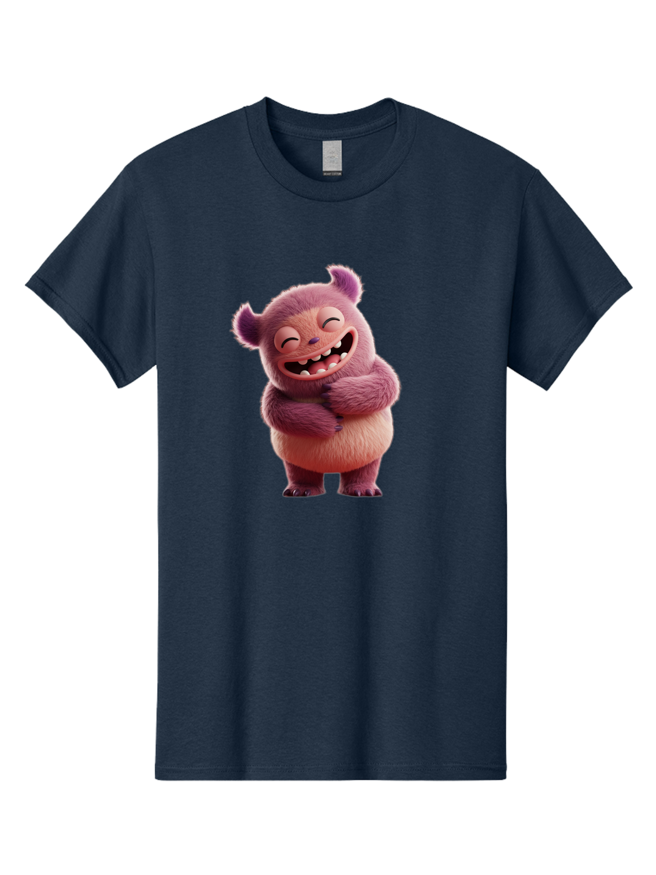 Grumps-Monster Men'S Graphic Tee, 100% Cotton, Comfortable Casual Summer Wear, Machine Washable, Happy Monster, Cartoon Character, Purple Creature, Smiling Face, Embracing Self, Funny Creature, Adorable Monster, Cute Character, Bae193 6