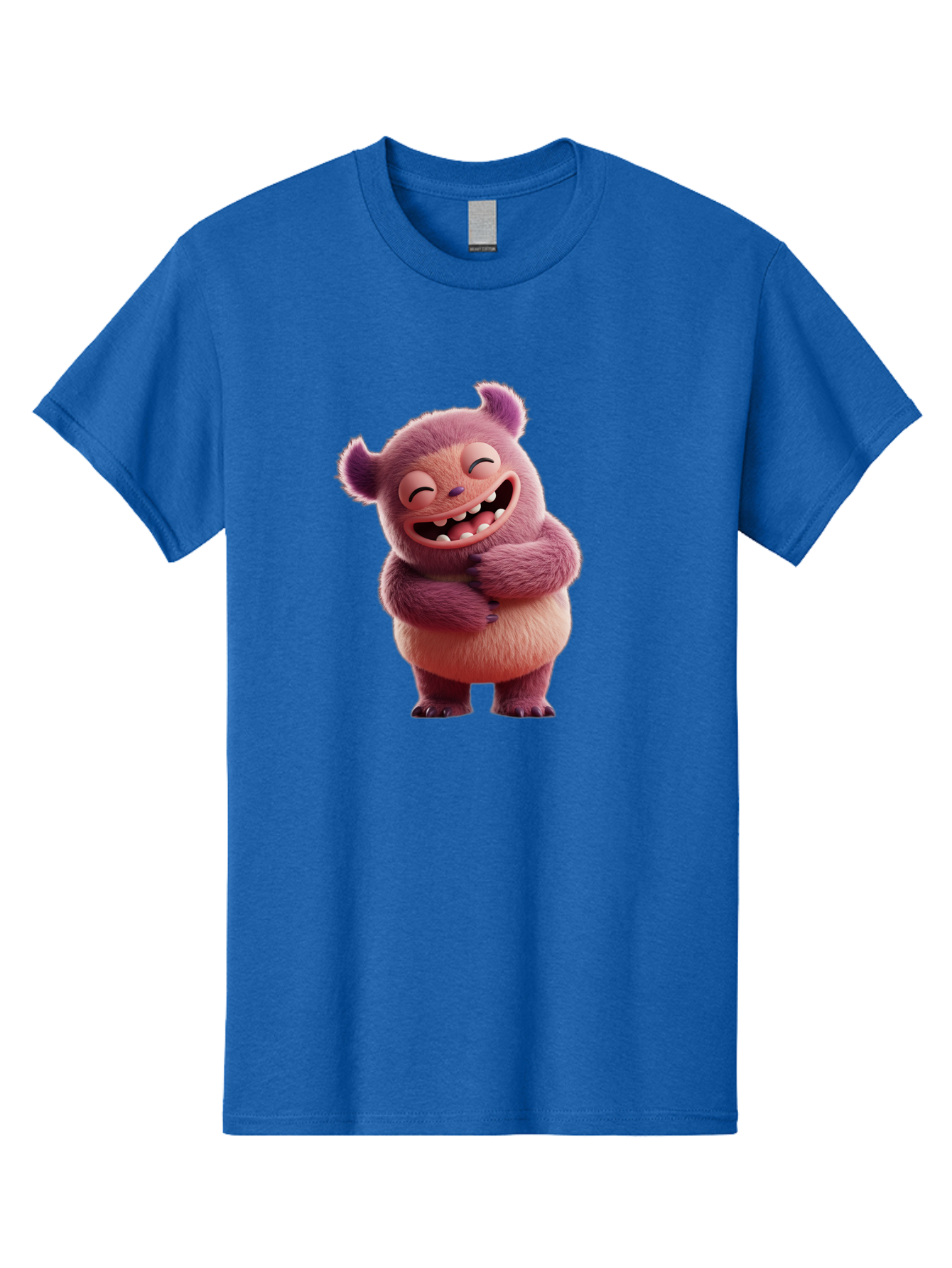 Grumps-Monster Men'S Graphic Tee, 100% Cotton, Comfortable Casual Summer Wear, Machine Washable, Happy Monster, Cartoon Character, Purple Creature, Smiling Face, Embracing Self, Funny Creature, Adorable Monster, Cute Character, Bae193 13