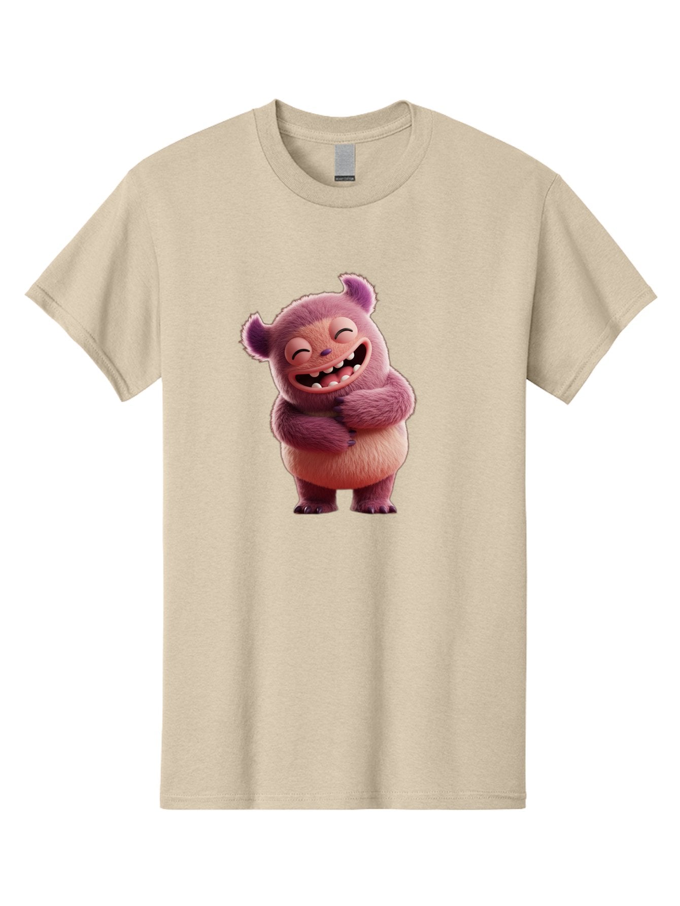 Grumps-Monster Men'S Graphic Tee, 100% Cotton, Comfortable Casual Summer Wear, Machine Washable, Happy Monster, Cartoon Character, Purple Creature, Smiling Face, Embracing Self, Funny Creature, Adorable Monster, Cute Character, Bae193 13