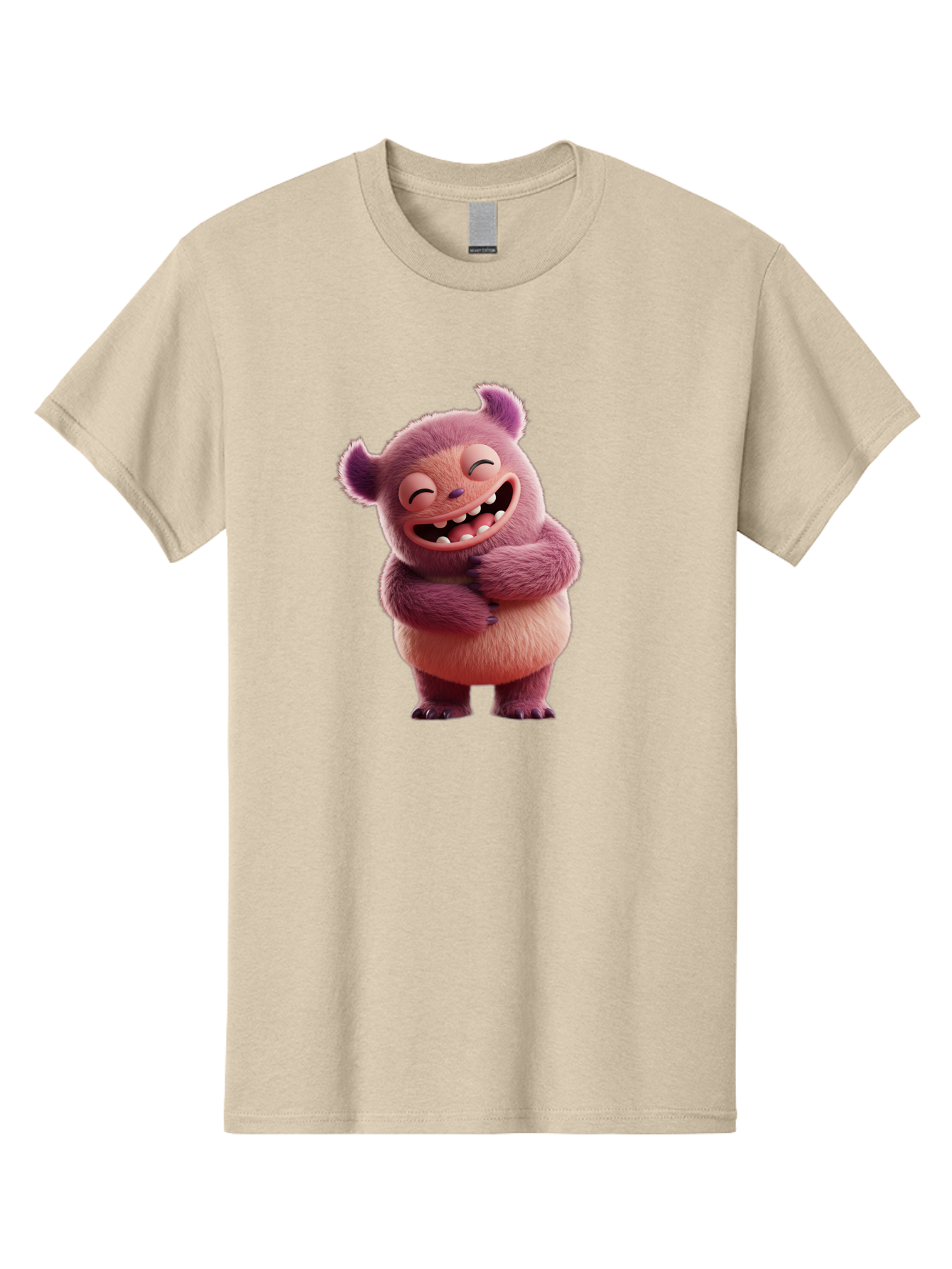 Grumps-Monster Men'S Graphic Tee, 100% Cotton, Comfortable Casual Summer Wear, Machine Washable, Happy Monster, Cartoon Character, Purple Creature, Smiling Face, Embracing Self, Funny Creature, Adorable Monster, Cute Character, Bae193 15