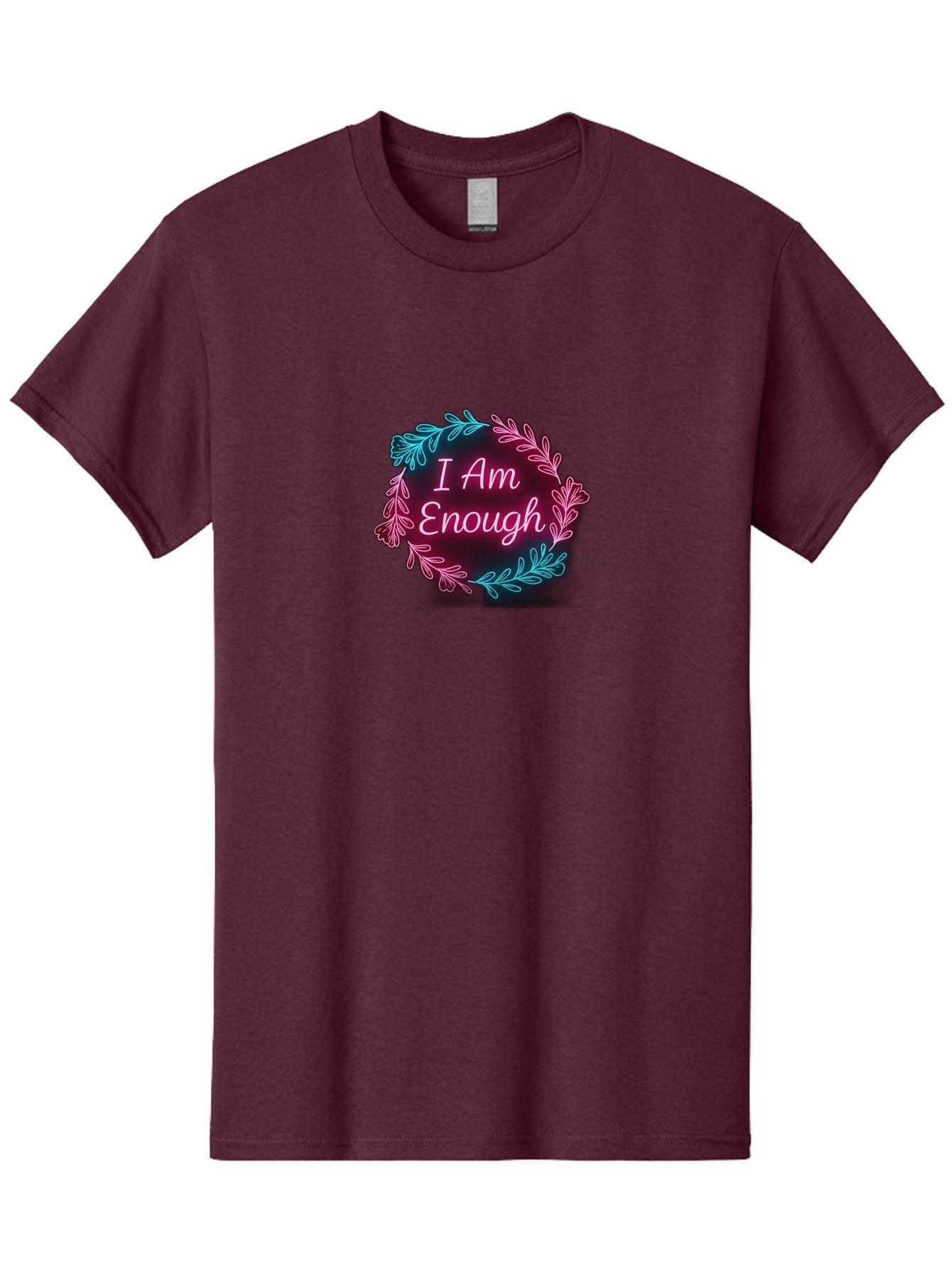 I-Am-Enough-2 Men'S Graphic Tee, 100% Cotton, Comfortable Casual Summer Wear, Machine Washable, Empowerment Message, Motivational Quote, Self Love, Personal Growth, Positive Affirmation, Inspirational Words, Mental Wellness, I Am Enough Bae206 3