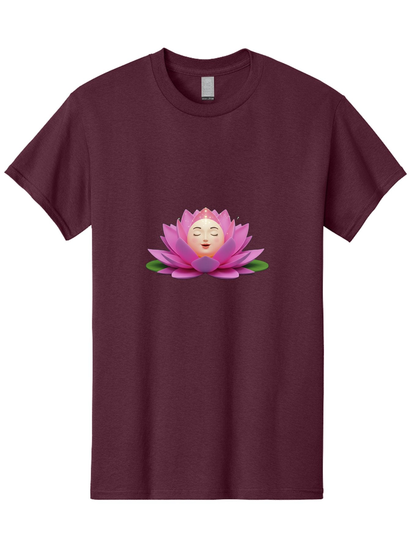 Lotus-Flower-Emoji Men'S Graphic Tee, 100% Cotton, Comfortable Casual Summer Wear, Machine Washable, Pink Lotus Flower, Serene Face, Closed Eyes, Smiling, Relaxed Mood, Water Lily, Peaceful Ambiance, Meditation Symbol, Spiritual Growth, Bae222 15