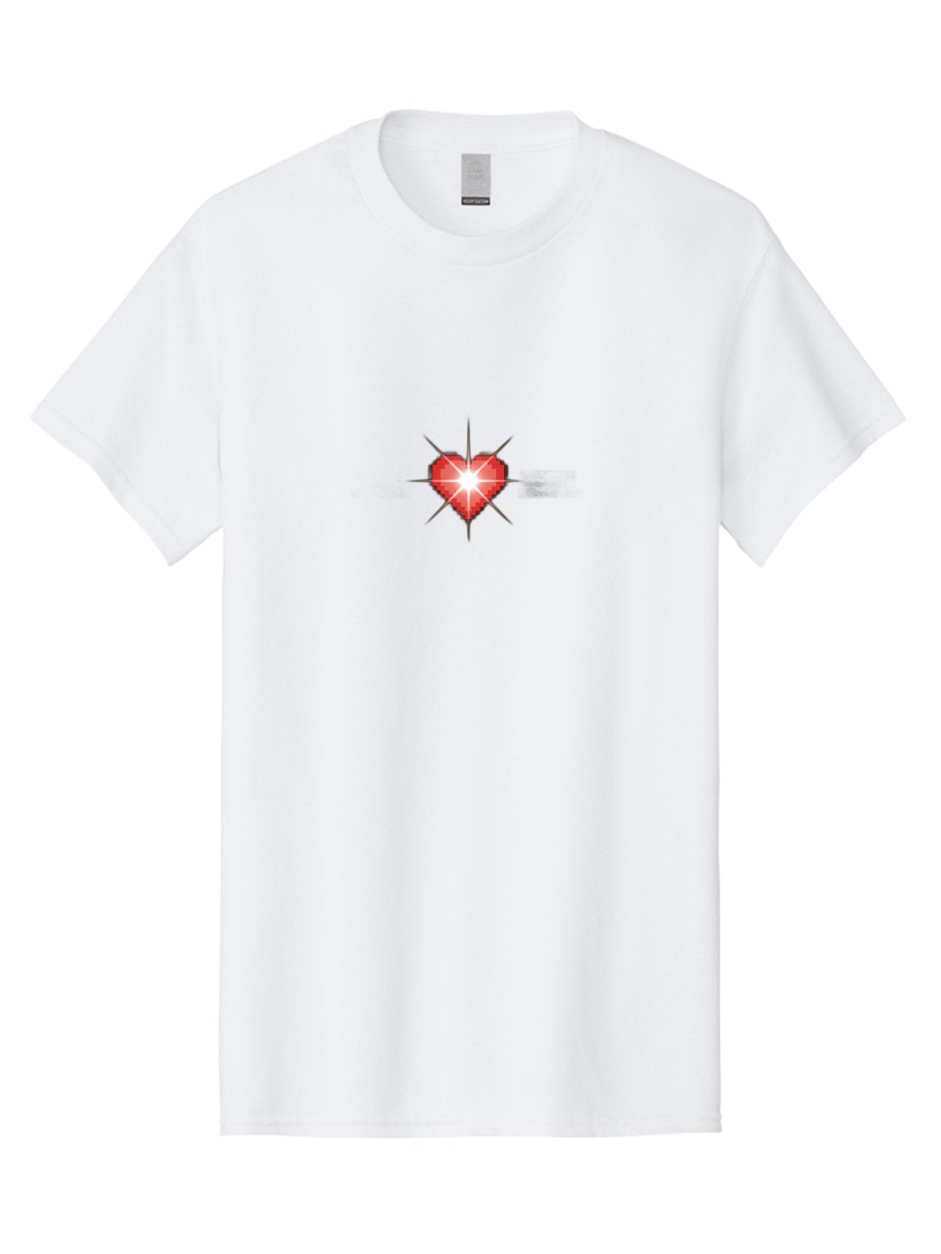 Red-Heart-Sparkle Men'S Graphic Tee, 100% Cotton, Comfortable Casual Summer Wear, Machine Washable, Red Heart, Diamond Heart, Shiny Heart, Love Symbol, Valentine'S Day, Heart Icon, Sparkle Effect, Love Sign Bae254 15