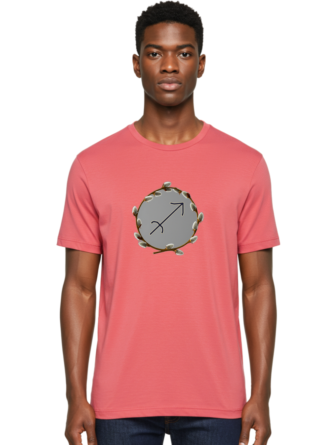 Sagittarius-Zodiac-Sign Men'S Graphic Tee, 100% Cotton, Comfortable Casual Summer Wear, Machine Washable, Sagittarius Zodiac Symbol, Astrology Sign, Arrow Symbol, Mystical Graphics, Spiritual Imagery, Esoteric Art Bae262 16