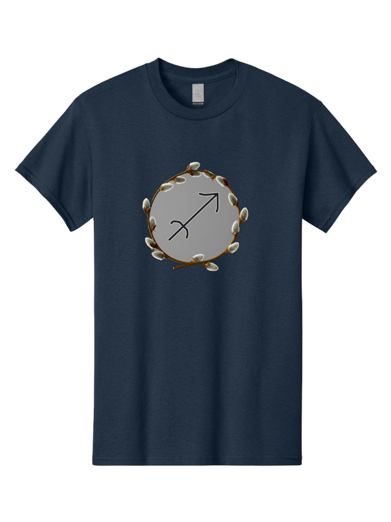 Sagittarius-Zodiac-Sign Men'S Graphic Tee, 100% Cotton, Comfortable Casual Summer Wear, Machine Washable, Sagittarius Zodiac Symbol, Astrology Sign, Arrow Symbol, Mystical Graphics, Spiritual Imagery, Esoteric Art Bae262