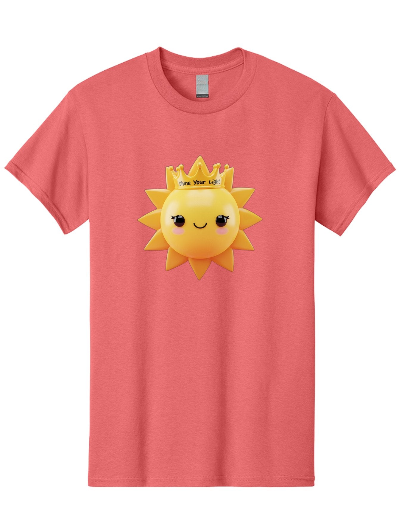 Shine-Your-Light-Sun Men'S Graphic Tee, 100% Cotton, Comfortable Casual Summer Wear, Machine Washable, Smiling Sun Figurine, Inspirational Quote, Motivational Message, Positive Affirmation, Shine Your Light, Cute Cartoon Character, Happy Face, Bae274 13