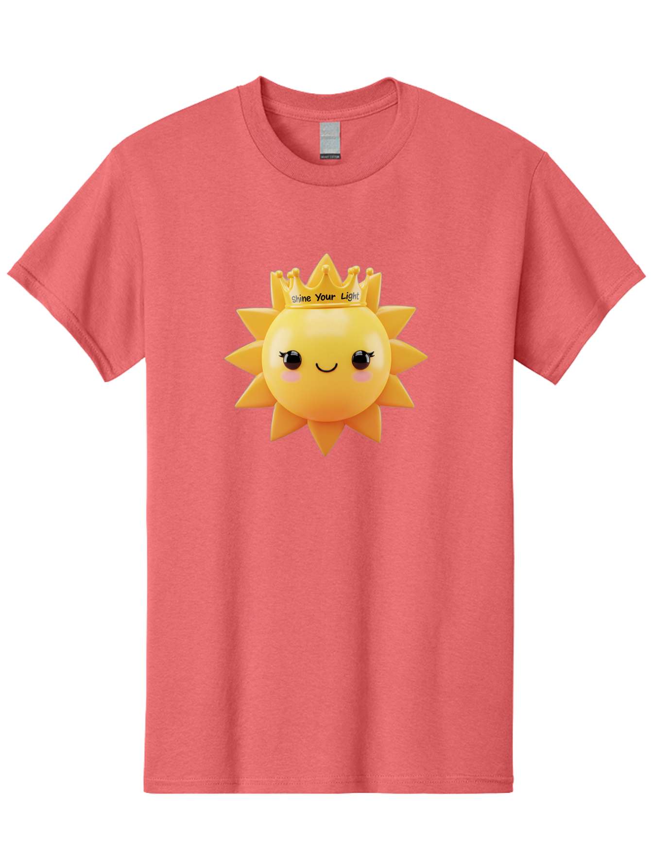 Shine-Your-Light-Sun Men'S Graphic Tee, 100% Cotton, Comfortable Casual Summer Wear, Machine Washable, Smiling Sun Figurine, Inspirational Quote, Motivational Message, Positive Affirmation, Shine Your Light, Cute Cartoon Character, Happy Face, Bae274 15
