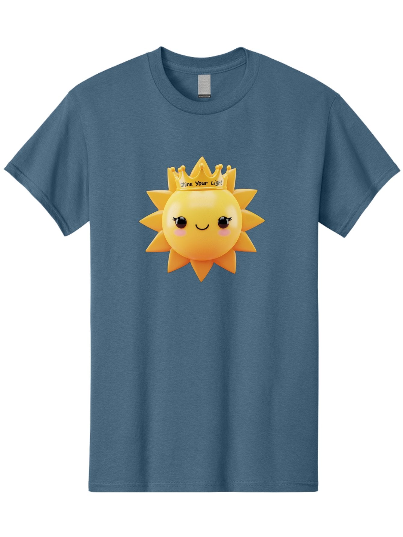 Shine-Your-Light-Sun Men'S Graphic Tee, 100% Cotton, Comfortable Casual Summer Wear, Machine Washable, Smiling Sun Figurine, Inspirational Quote, Motivational Message, Positive Affirmation, Shine Your Light, Cute Cartoon Character, Happy Face, Bae274 11