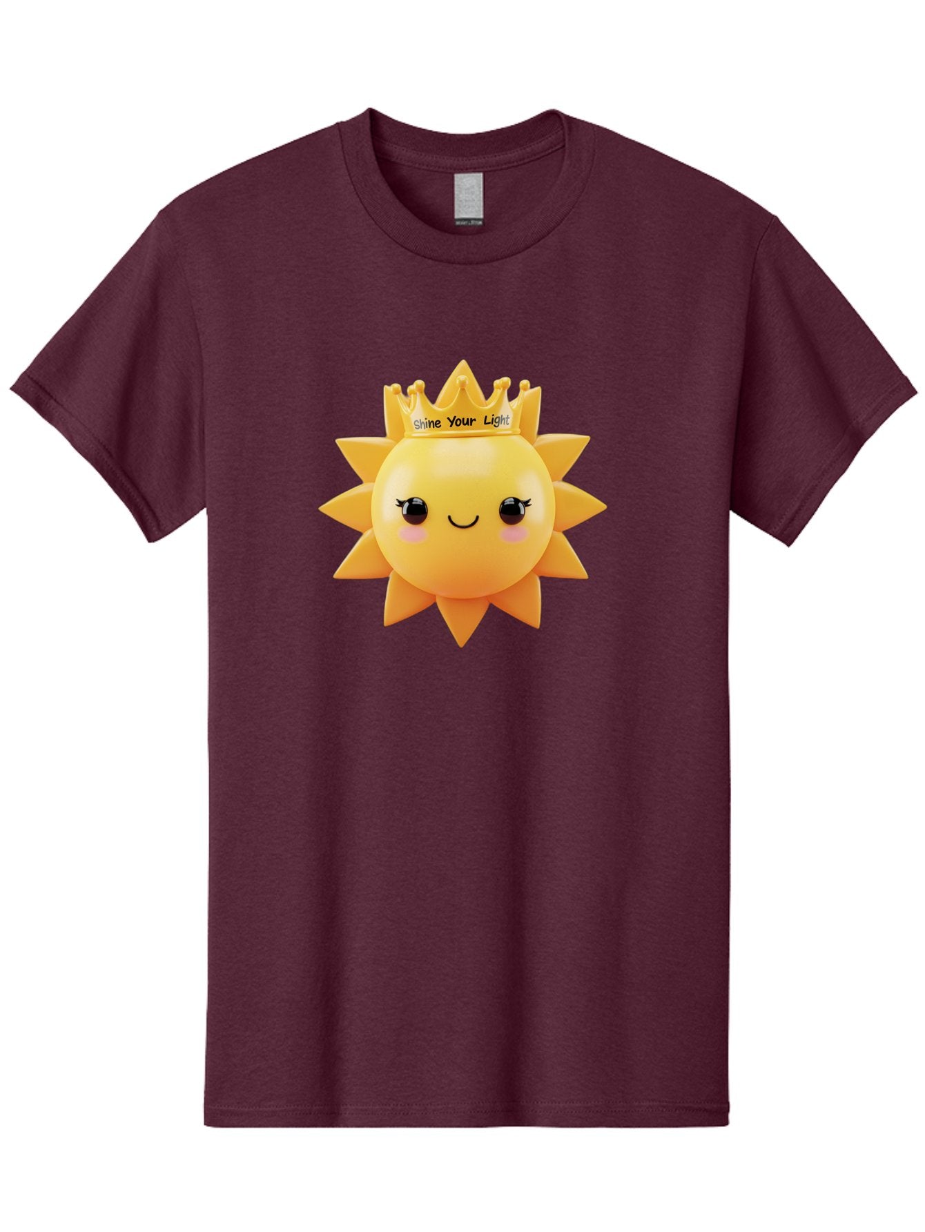 Shine-Your-Light-Sun Men'S Graphic Tee, 100% Cotton, Comfortable Casual Summer Wear, Machine Washable, Smiling Sun Figurine, Inspirational Quote, Motivational Message, Positive Affirmation, Shine Your Light, Cute Cartoon Character, Happy Face, Bae274 14