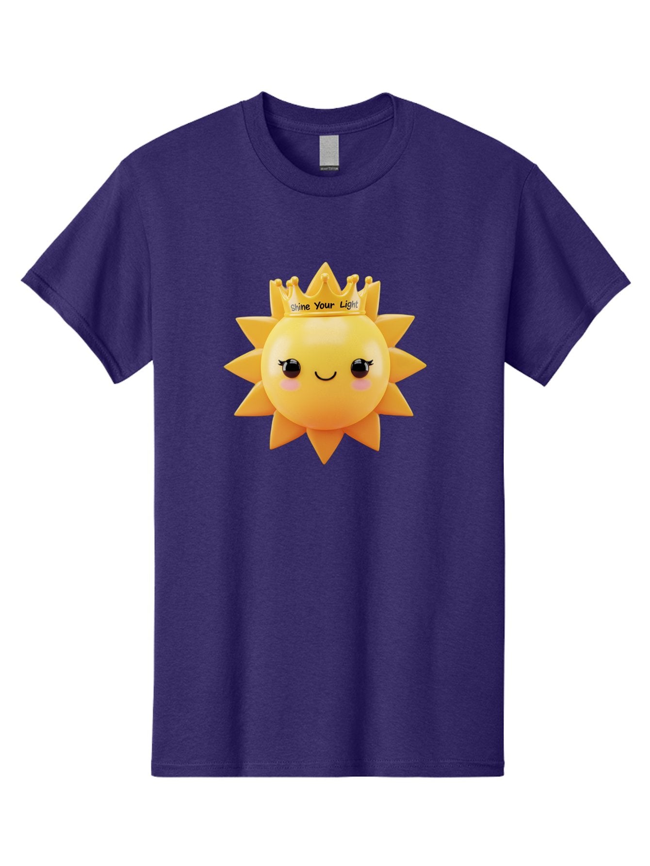 Shine-Your-Light-Sun Men'S Graphic Tee, 100% Cotton, Comfortable Casual Summer Wear, Machine Washable, Smiling Sun Figurine, Inspirational Quote, Motivational Message, Positive Affirmation, Shine Your Light, Cute Cartoon Character, Happy Face, Bae274 15