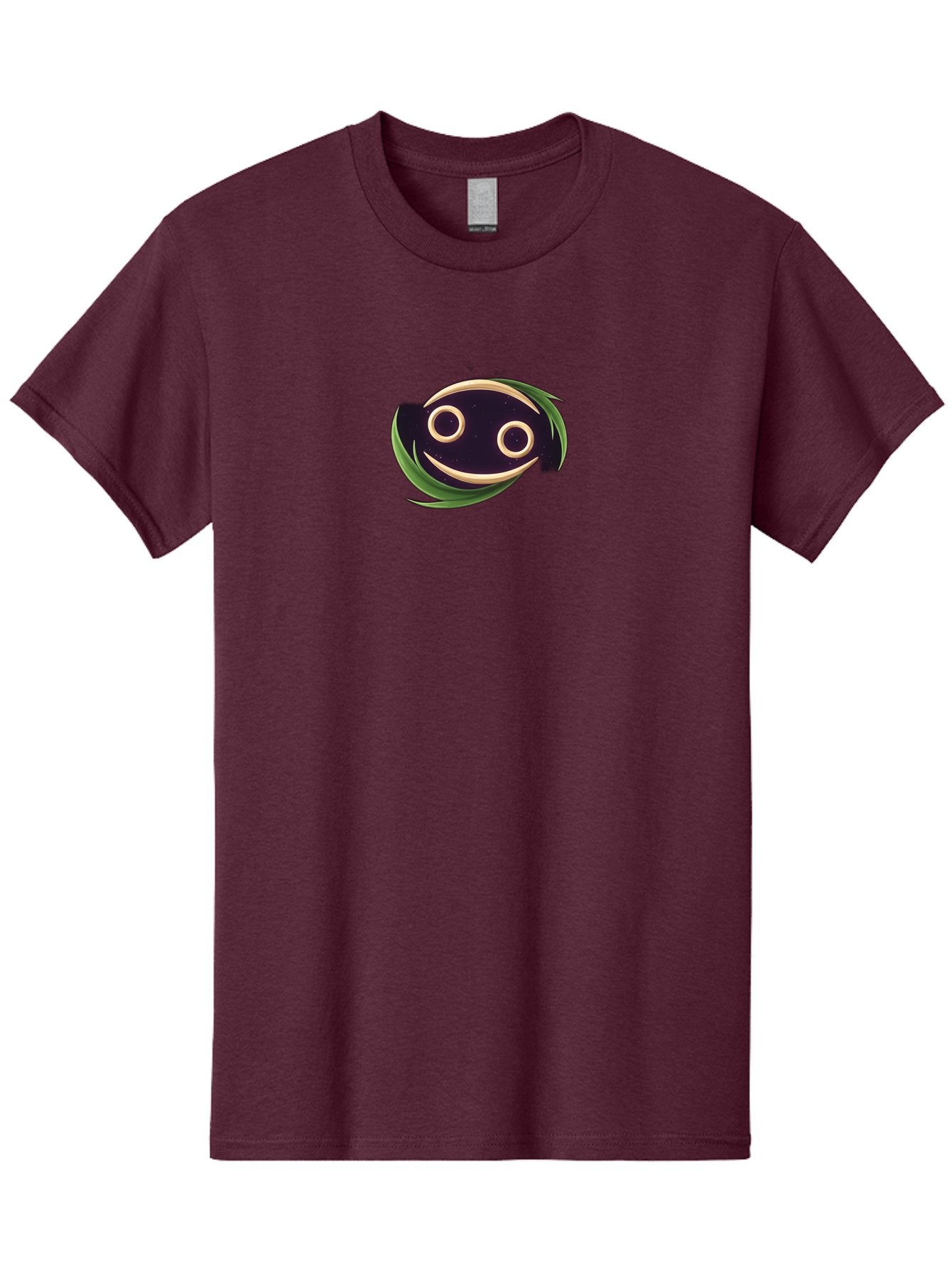 Smiley-Face-Logo Men'S Graphic Tee, 100% Cotton, Comfortable Casual Summer Wear, Machine Washable, Smiling Fish Logo, Cartoon Character Design, Playful Iconography, Simple Graphics, Friendly Face, Cute Illustration, Modern Branding Element, Bae284