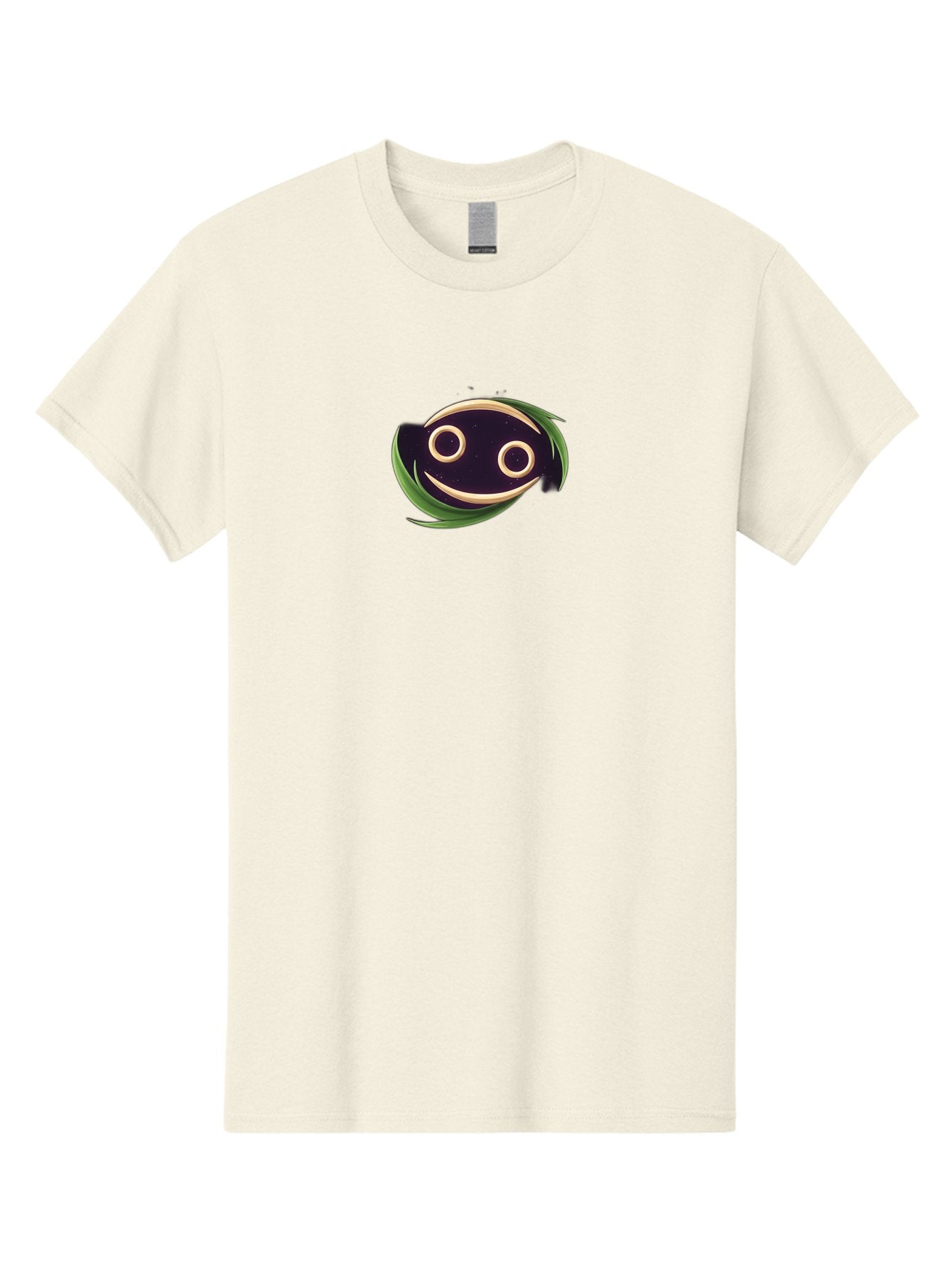 Smiley-Face-Logo Men'S Graphic Tee, 100% Cotton, Comfortable Casual Summer Wear, Machine Washable, Smiling Fish Logo, Cartoon Character Design, Playful Iconography, Simple Graphics, Friendly Face, Cute Illustration, Modern Branding Element, Bae284 4