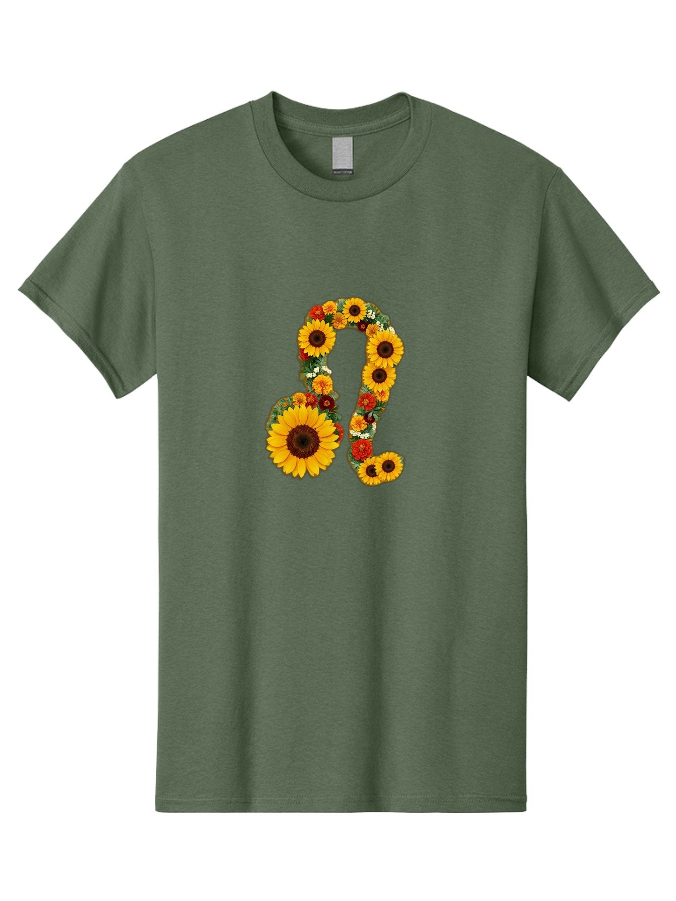Treble-Clef Men'S Graphic Tee, 100% Cotton, Comfortable Casual Summer Wear, Machine Washable, Sunflowers, Floral Arrangement, Musical Notes, G Clef Symbol, Music Art, Flowers, Creative Typography, Music Lovers, Floral Design, Harmony, Symphony Bae307