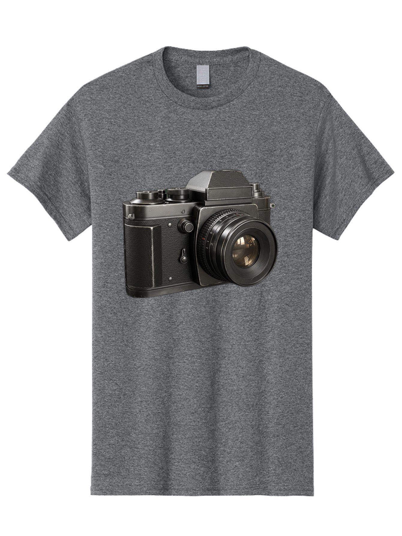 35Mm-Film-Camera Men'S Graphic Tee, 100% Cotton, Comfortable Casual Summer Wear, Machine Washable, Vintage Camera, Retro Photography, Classic Camera Design, Black Camera Body, Camera Lens, Photography Equipment, Analog Camera, Film Camera, Bae346 5
