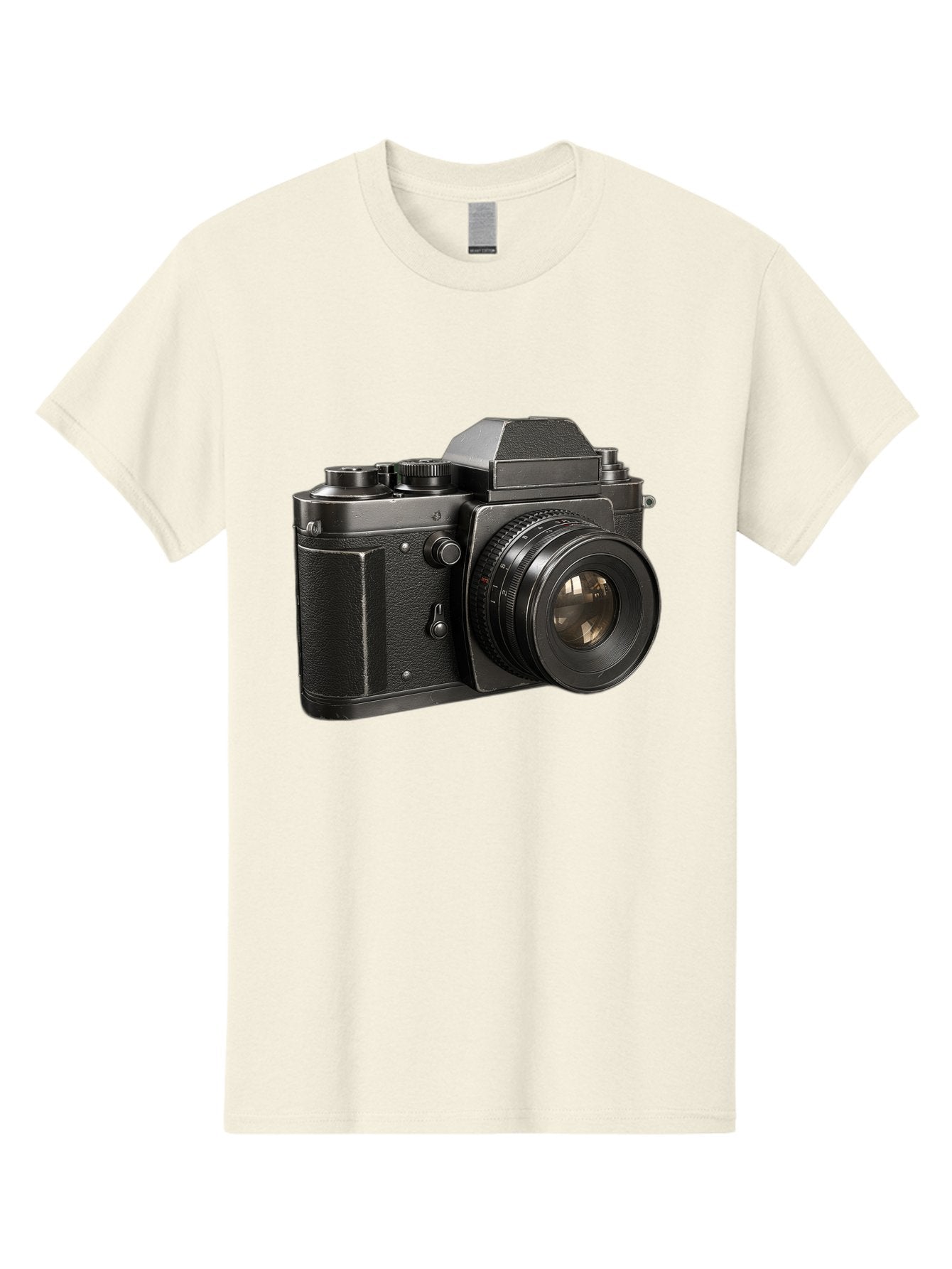 35Mm-Film-Camera Men'S Graphic Tee, 100% Cotton, Comfortable Casual Summer Wear, Machine Washable, Vintage Camera, Retro Photography, Classic Camera Design, Black Camera Body, Camera Lens, Photography Equipment, Analog Camera, Film Camera, Bae346 15