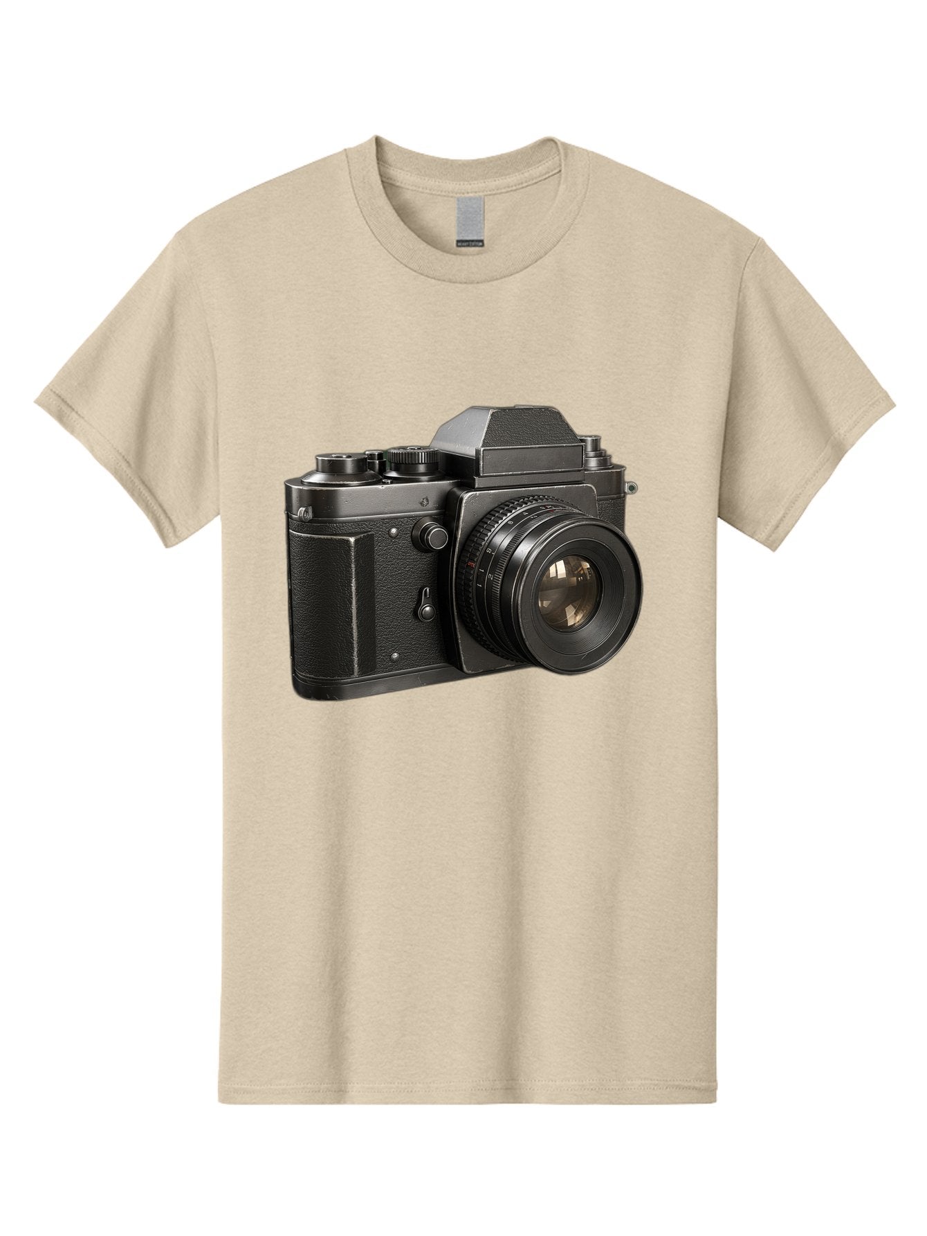 35Mm-Film-Camera Men'S Graphic Tee, 100% Cotton, Comfortable Casual Summer Wear, Machine Washable, Vintage Camera, Retro Photography, Classic Camera Design, Black Camera Body, Camera Lens, Photography Equipment, Analog Camera, Film Camera, Bae346 6