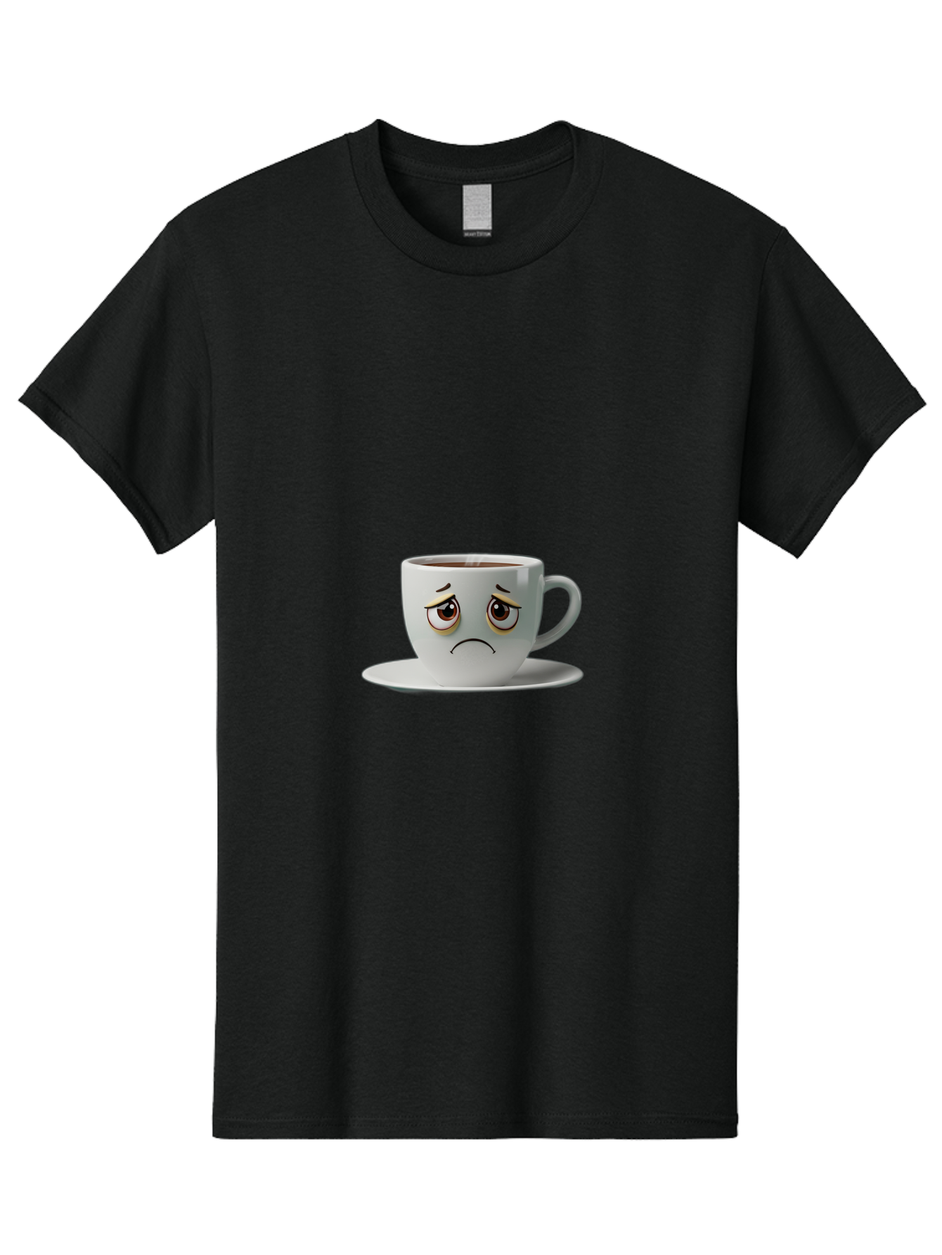 Angry-Coffee-Cup-1 Men'S Graphic Tee, 100% Cotton, Comfortable Casual Summer Wear, Machine Washable, Angry Face On Coffee Cup, Frowning Coffee Mug, Upset Coffee, Displeased Facial Expression, Sad Coffee Cup, Grumpy Coffee Bae350 11