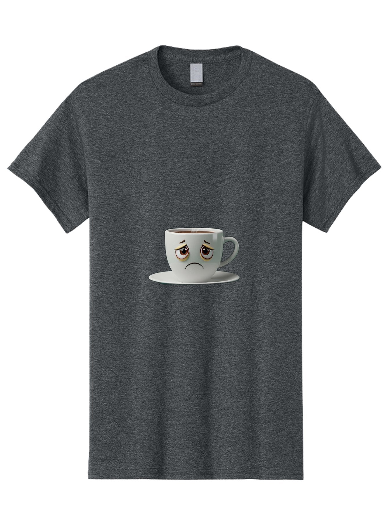 Angry-Coffee-Cup-1 Men'S Graphic Tee, 100% Cotton, Comfortable Casual Summer Wear, Machine Washable, Angry Face On Coffee Cup, Frowning Coffee Mug, Upset Coffee, Displeased Facial Expression, Sad Coffee Cup, Grumpy Coffee Bae350 11