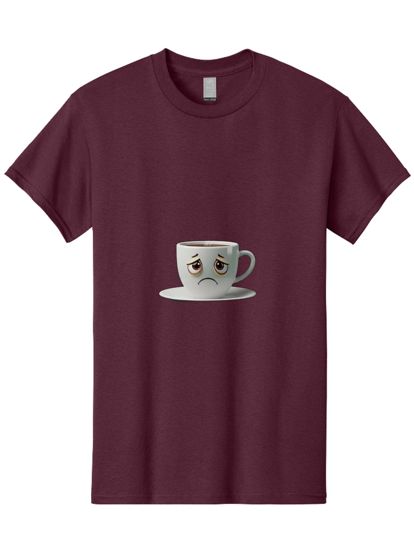 Angry-Coffee-Cup-1 Men'S Graphic Tee, 100% Cotton, Comfortable Casual Summer Wear, Machine Washable, Angry Face On Coffee Cup, Frowning Coffee Mug, Upset Coffee, Displeased Facial Expression, Sad Coffee Cup, Grumpy Coffee Bae350 8