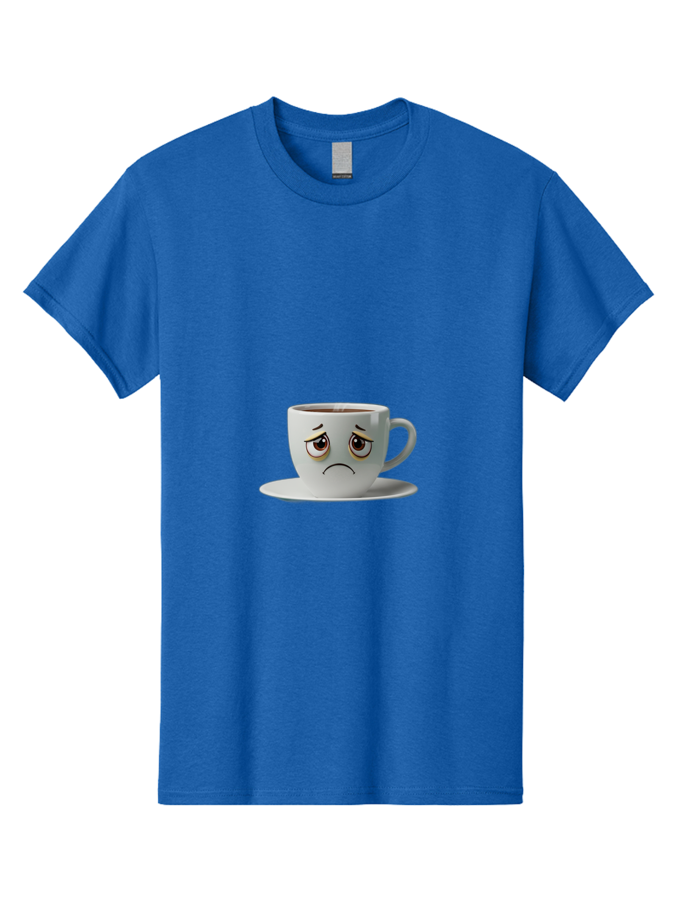 Angry-Coffee-Cup-1 Men'S Graphic Tee, 100% Cotton, Comfortable Casual Summer Wear, Machine Washable, Angry Face On Coffee Cup, Frowning Coffee Mug, Upset Coffee, Displeased Facial Expression, Sad Coffee Cup, Grumpy Coffee Bae350 8