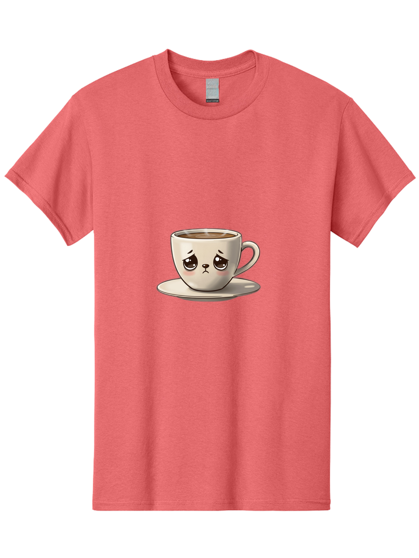 Angry-Coffee-Cup Men'S Graphic Tee, 100% Cotton, Comfortable Casual Summer Wear, Machine Washable, Angry Coffee Cup, Cartoon Character, Coffee Break, Morning Routine, Cafe Culture, Beverage, Caffeine, Humor, Kawaii Bae353 15