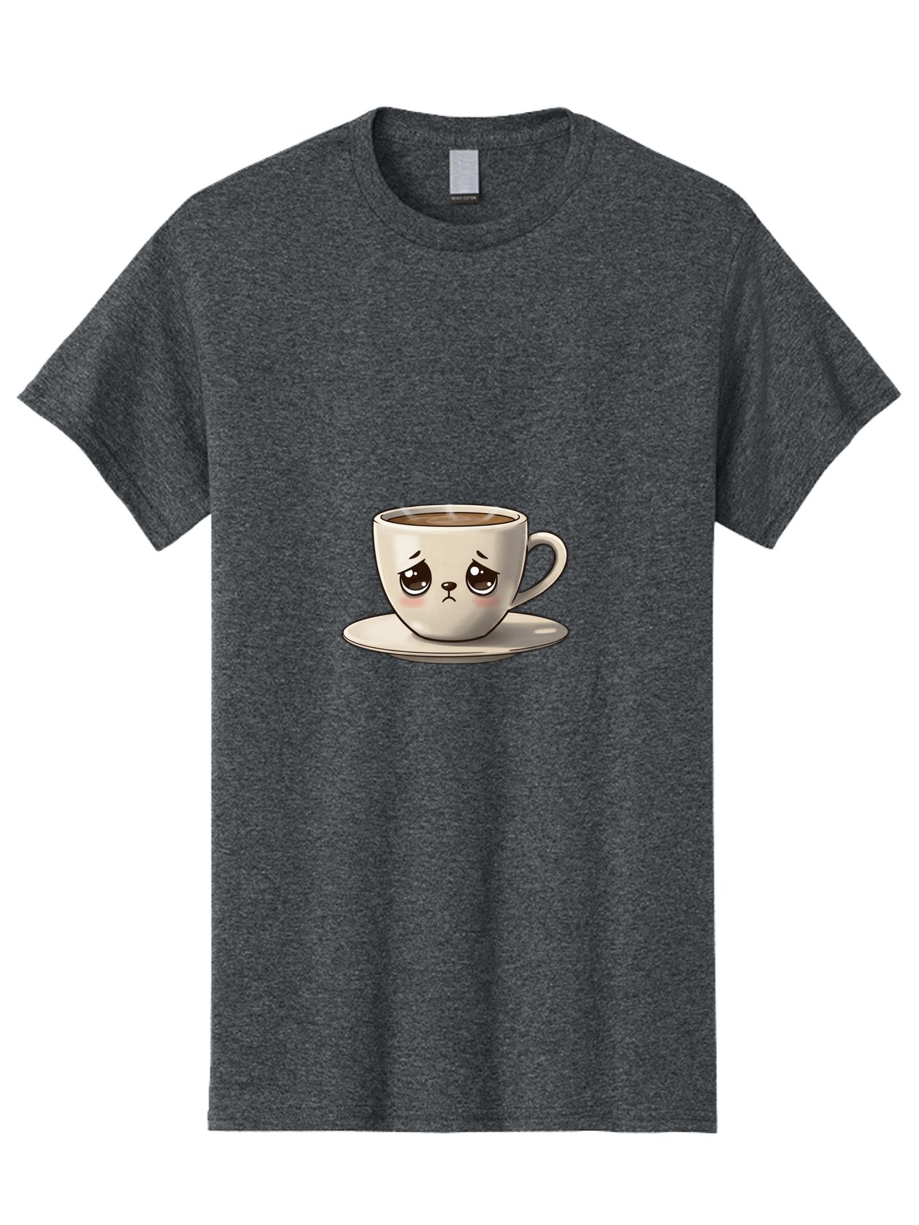 Angry-Coffee-Cup Men'S Graphic Tee, 100% Cotton, Comfortable Casual Summer Wear, Machine Washable, Angry Coffee Cup, Cartoon Character, Coffee Break, Morning Routine, Cafe Culture, Beverage, Caffeine, Humor, Kawaii Bae353 15