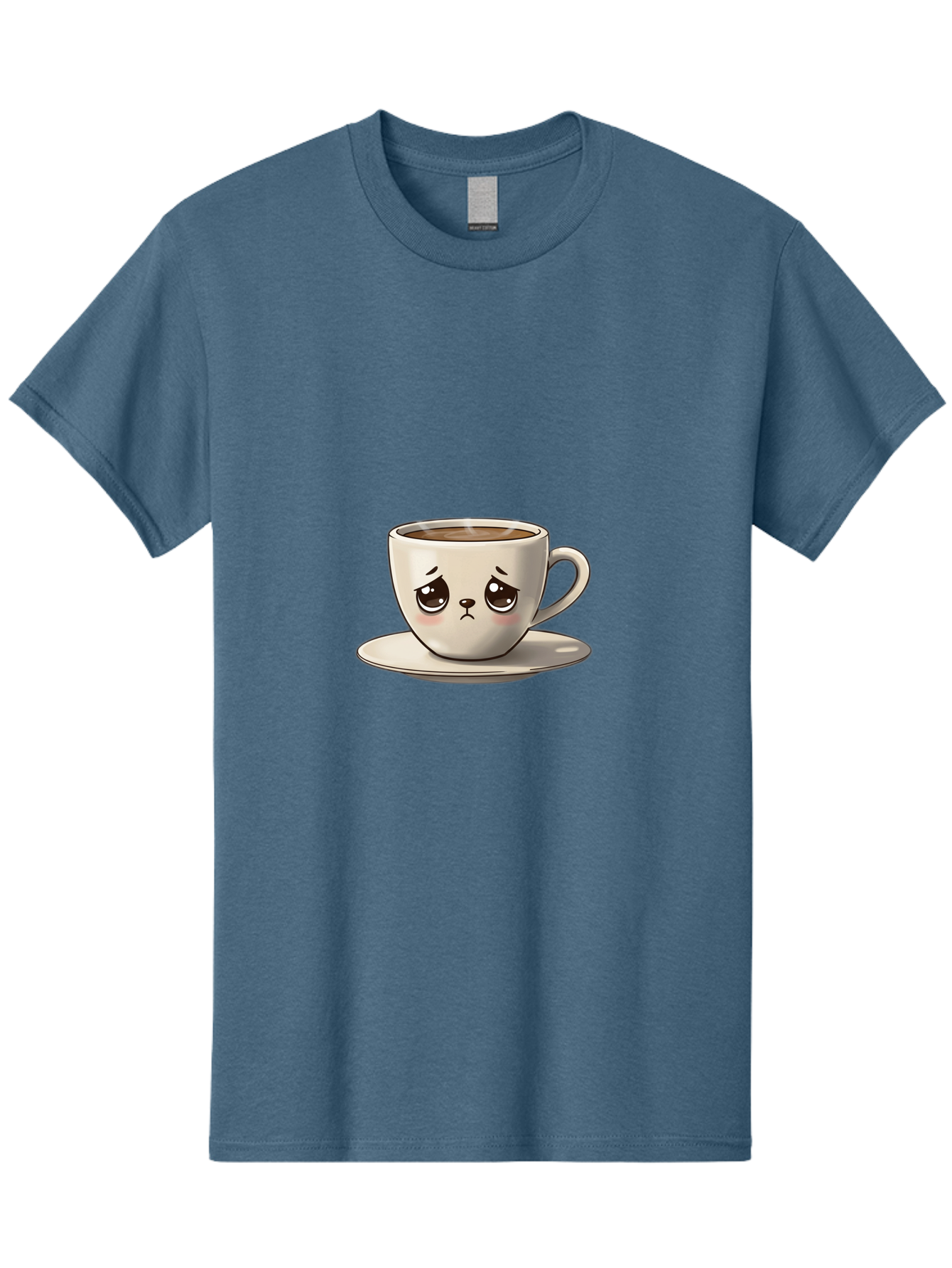 Angry-Coffee-Cup Men'S Graphic Tee, 100% Cotton, Comfortable Casual Summer Wear, Machine Washable, Angry Coffee Cup, Cartoon Character, Coffee Break, Morning Routine, Cafe Culture, Beverage, Caffeine, Humor, Kawaii Bae353 6