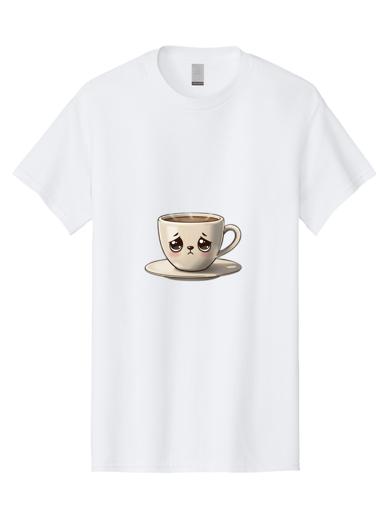 Angry-Coffee-Cup Men'S Graphic Tee, 100% Cotton, Comfortable Casual Summer Wear, Machine Washable, Angry Coffee Cup, Cartoon Character, Coffee Break, Morning Routine, Cafe Culture, Beverage, Caffeine, Humor, Kawaii Bae353 9